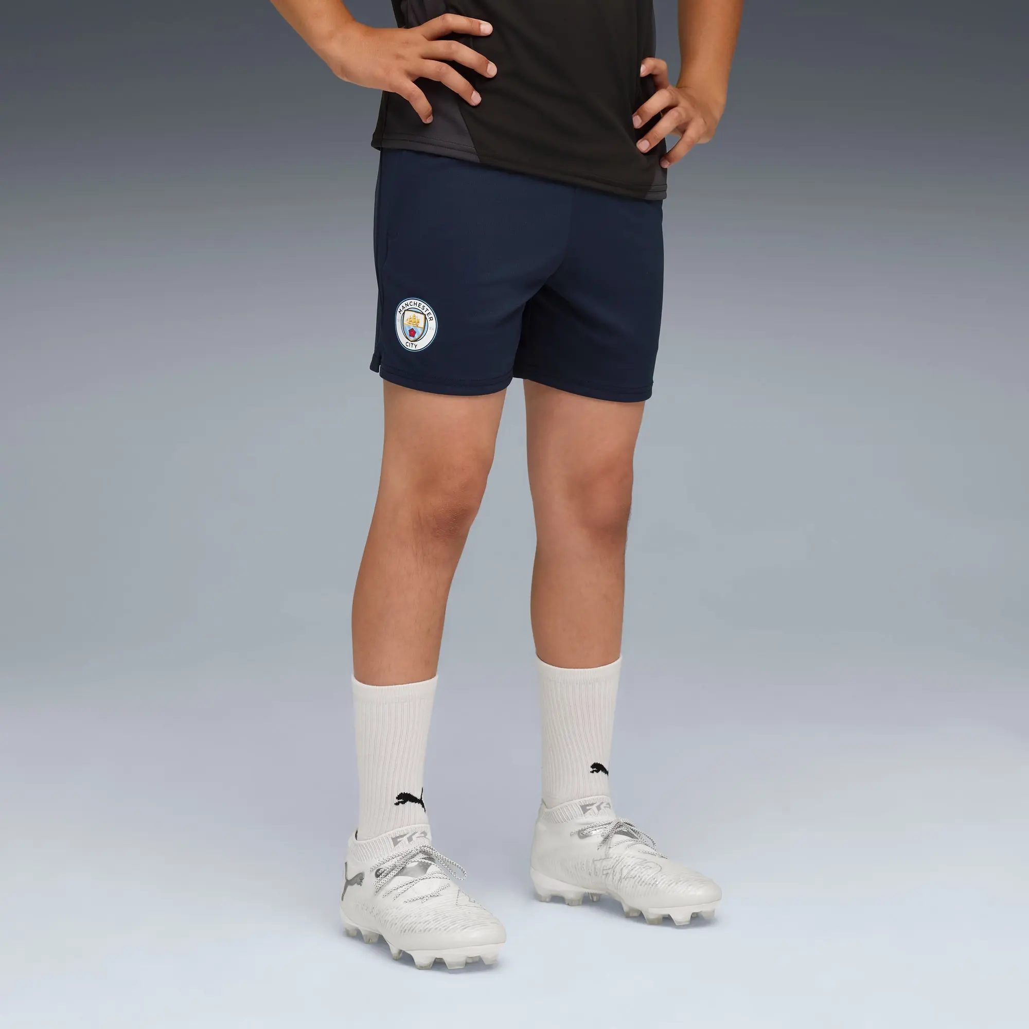 PUMA Manchester City Training Shorts Youth, Dark Blue, size 11-12 Youth