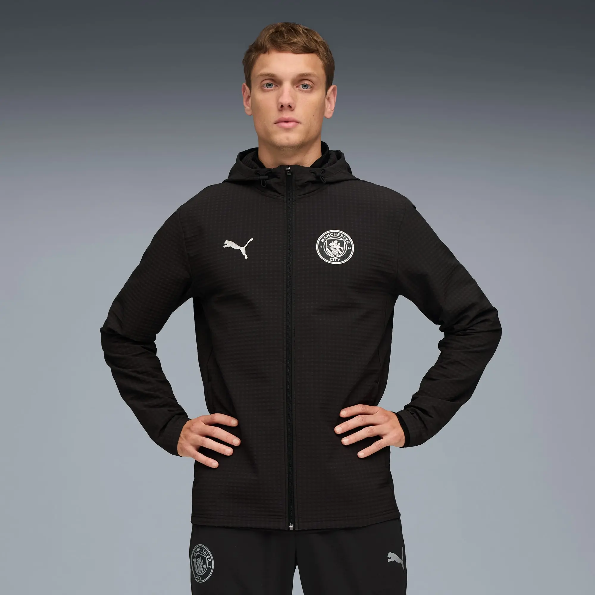 PUMA Manchester City Training Softshell Jacket Men, Black/Silver, size 3XL