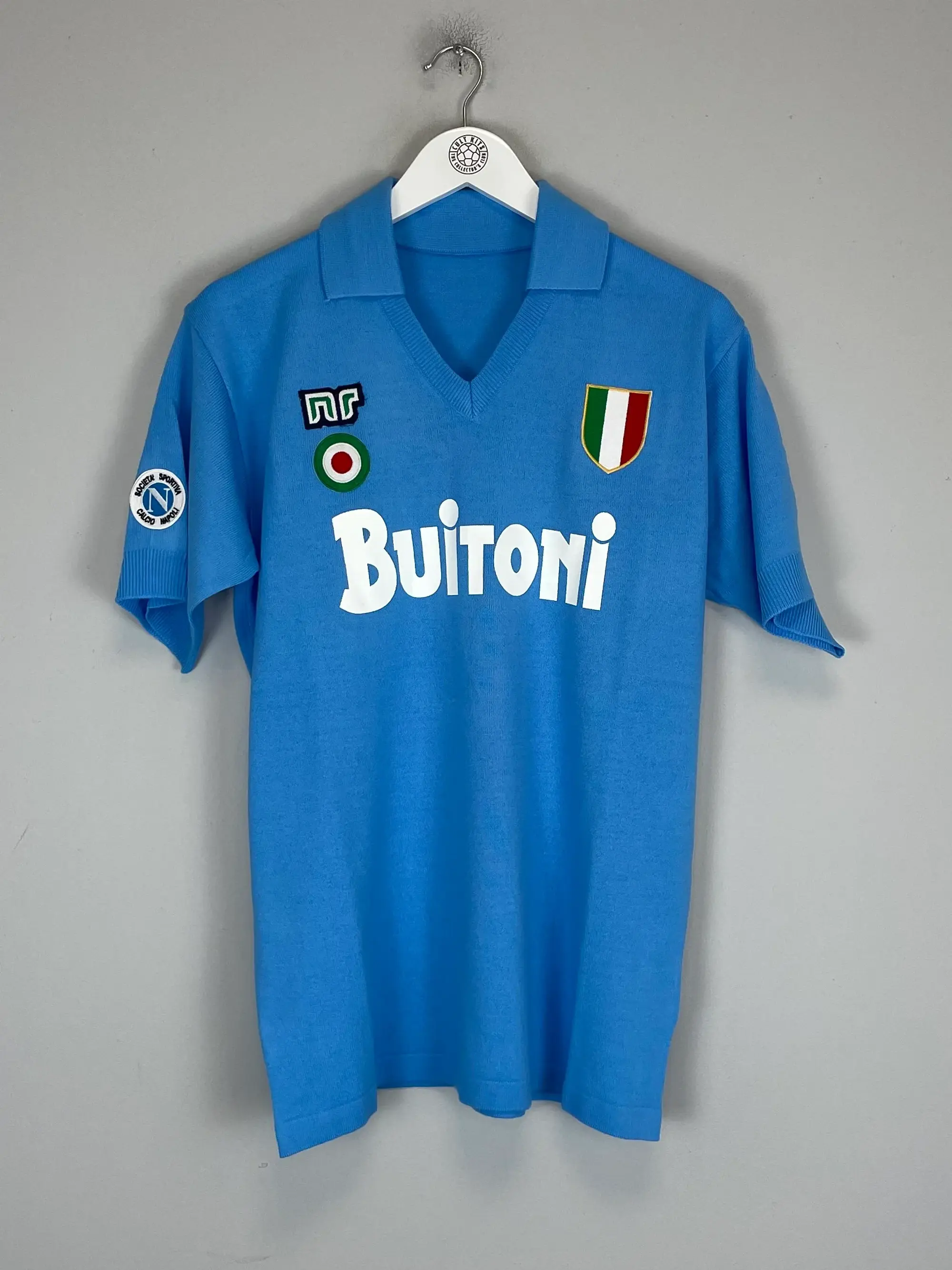 1987/88 Napoli #10 Maradona *BNWT* Reissue Home Shirt (Multiple Sizes) Ennerre | Cult Kits, XL / Napoli / 1987