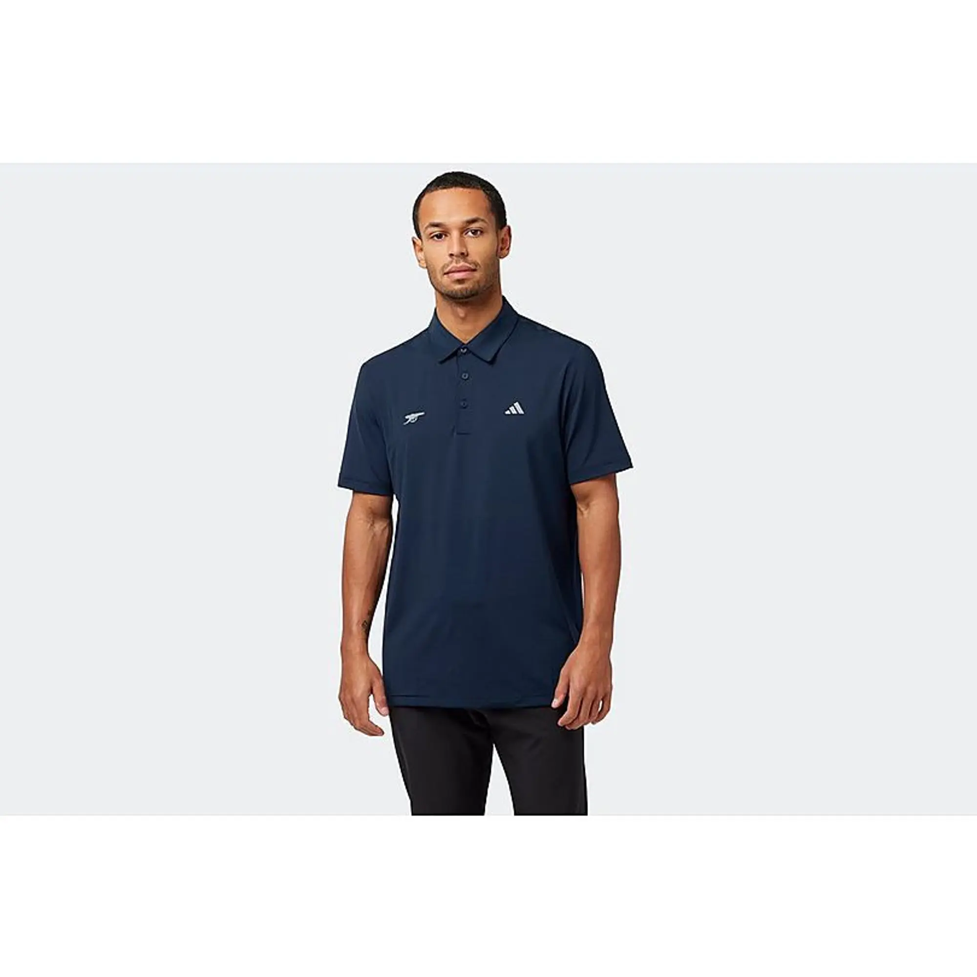 Arsenal adidas Golf Navy Solid Polo Shirt, Multicolor