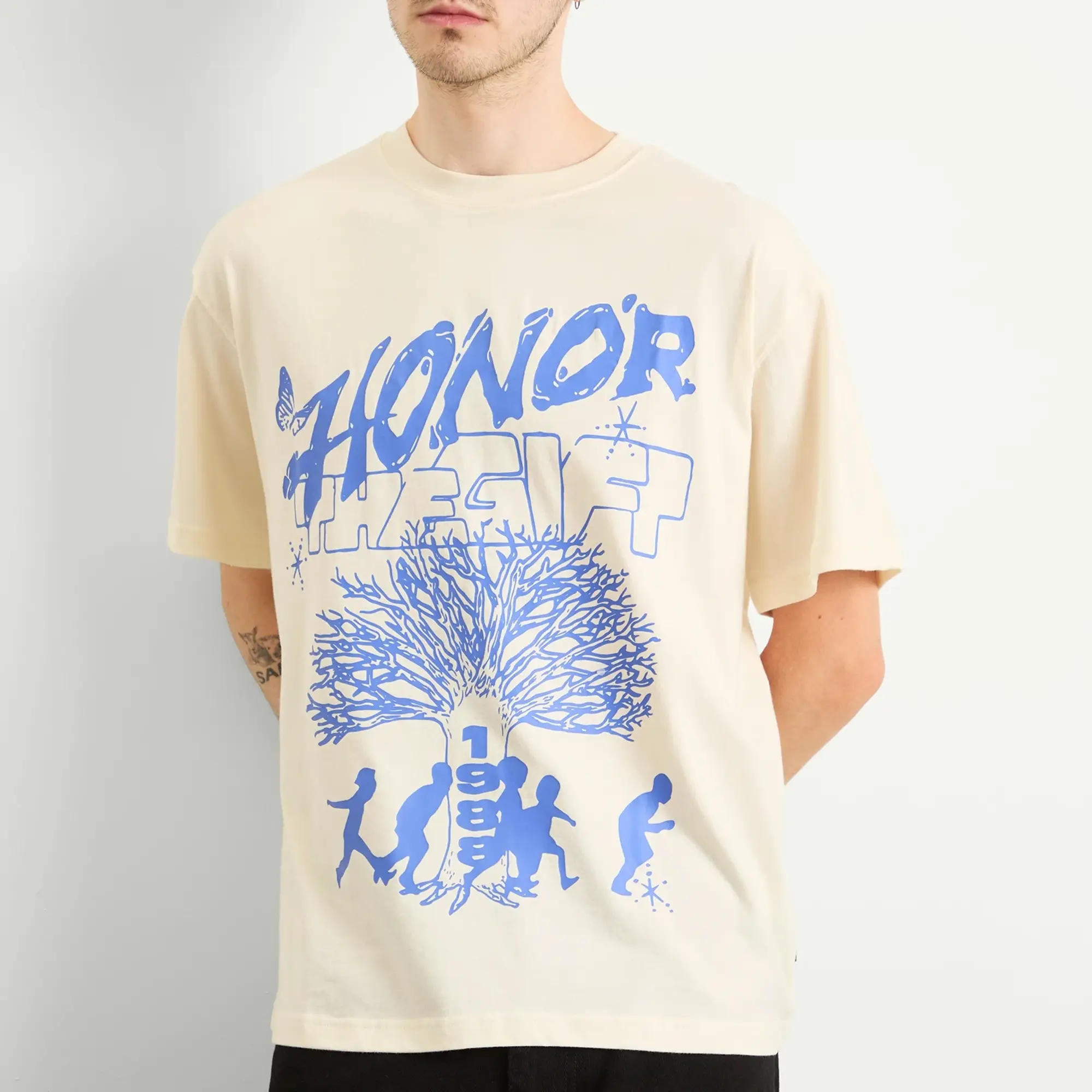 Honor the Gift Men's Family Tree T-Shirt Bone