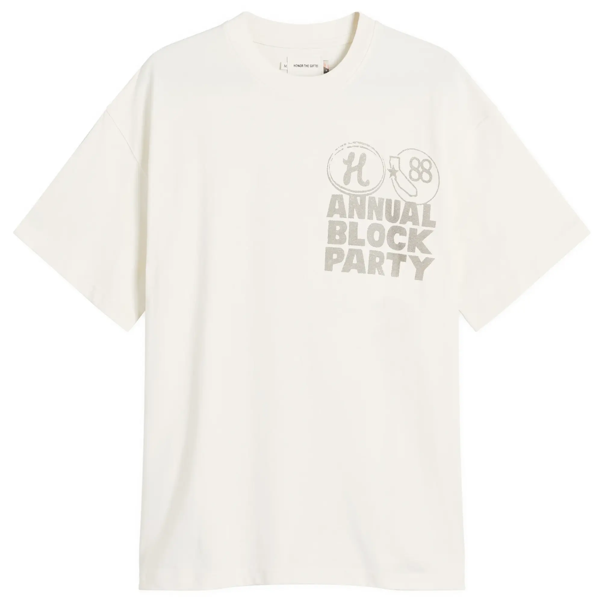 Honor the Gift Men's Annual Block Party T-Shirt Bone