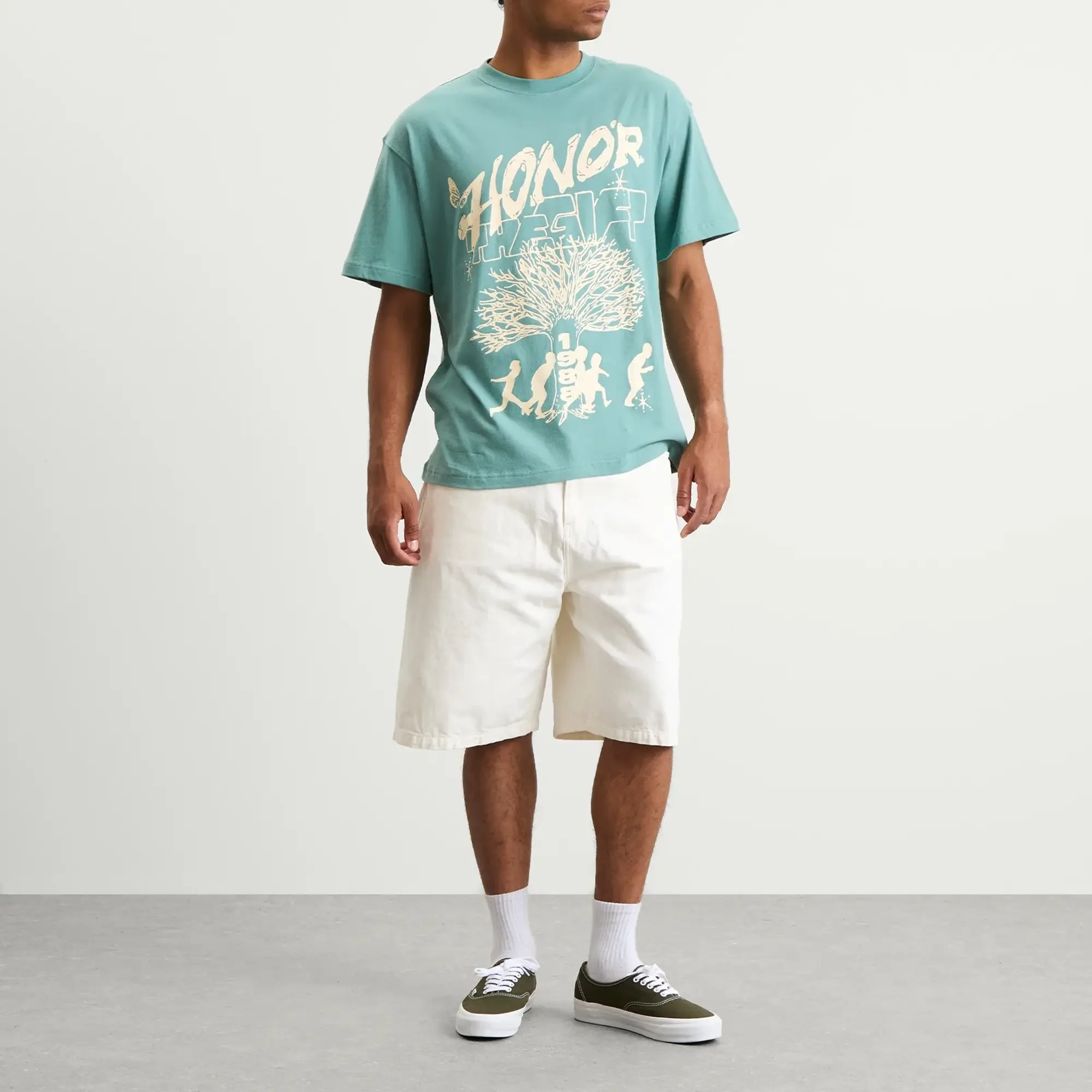 Honor the Gift Men's Family Tree T-Shirt Green