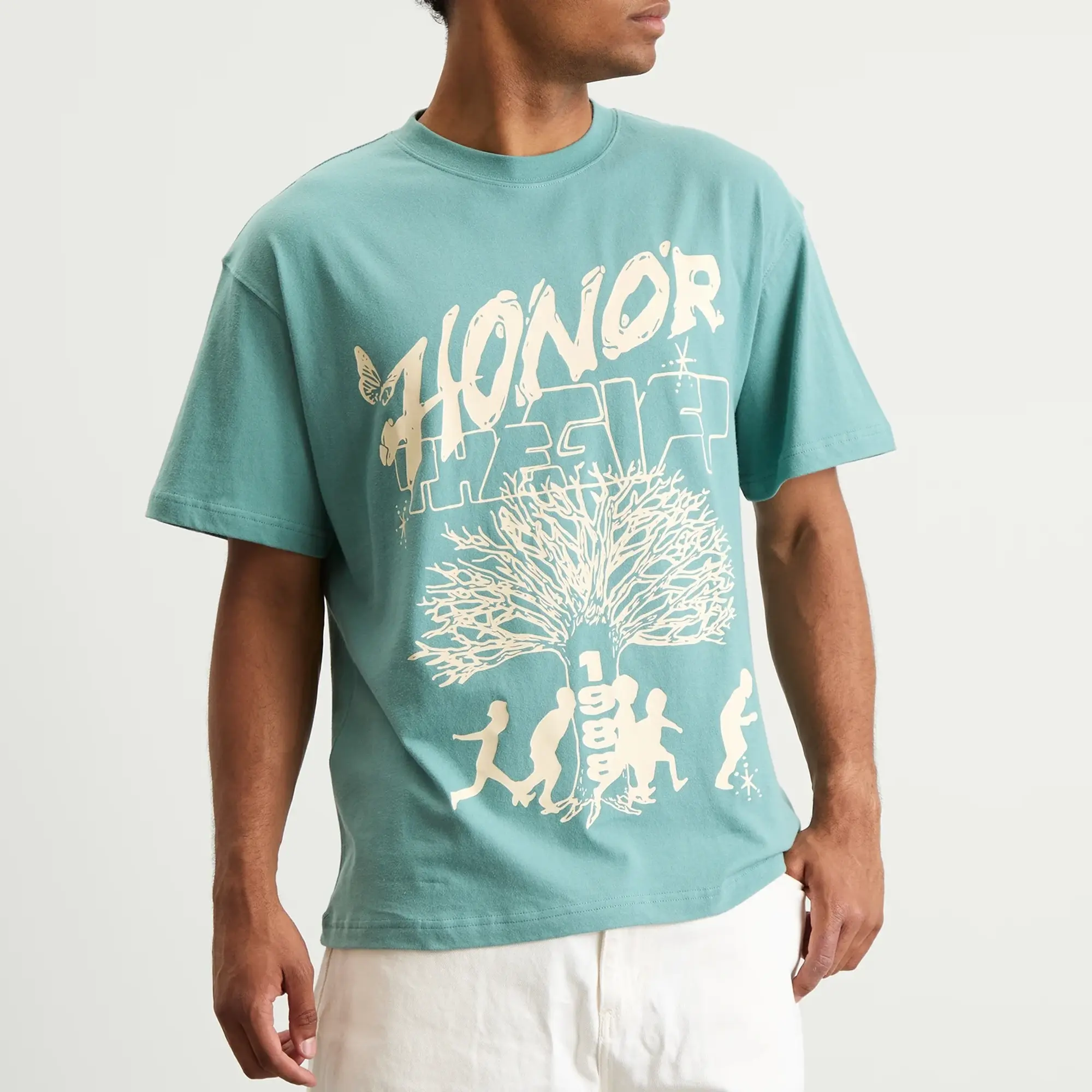 Honor the Gift Men's Family Tree T-Shirt Green