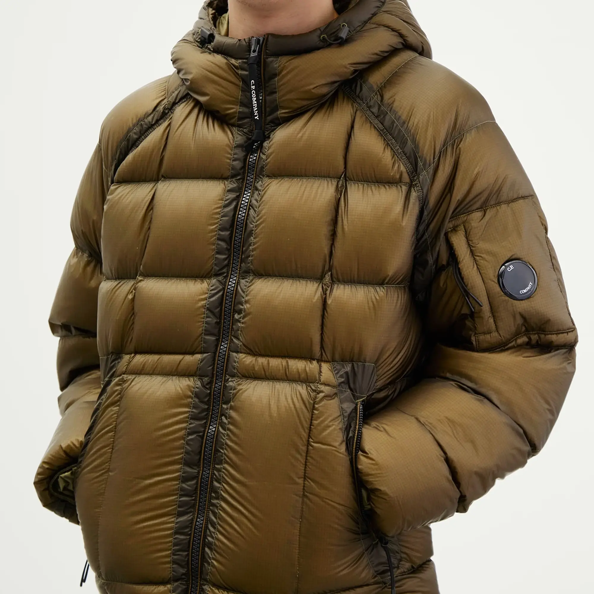 C.P. Company Men's DD-Shell Hooded Jacket Ivy Green