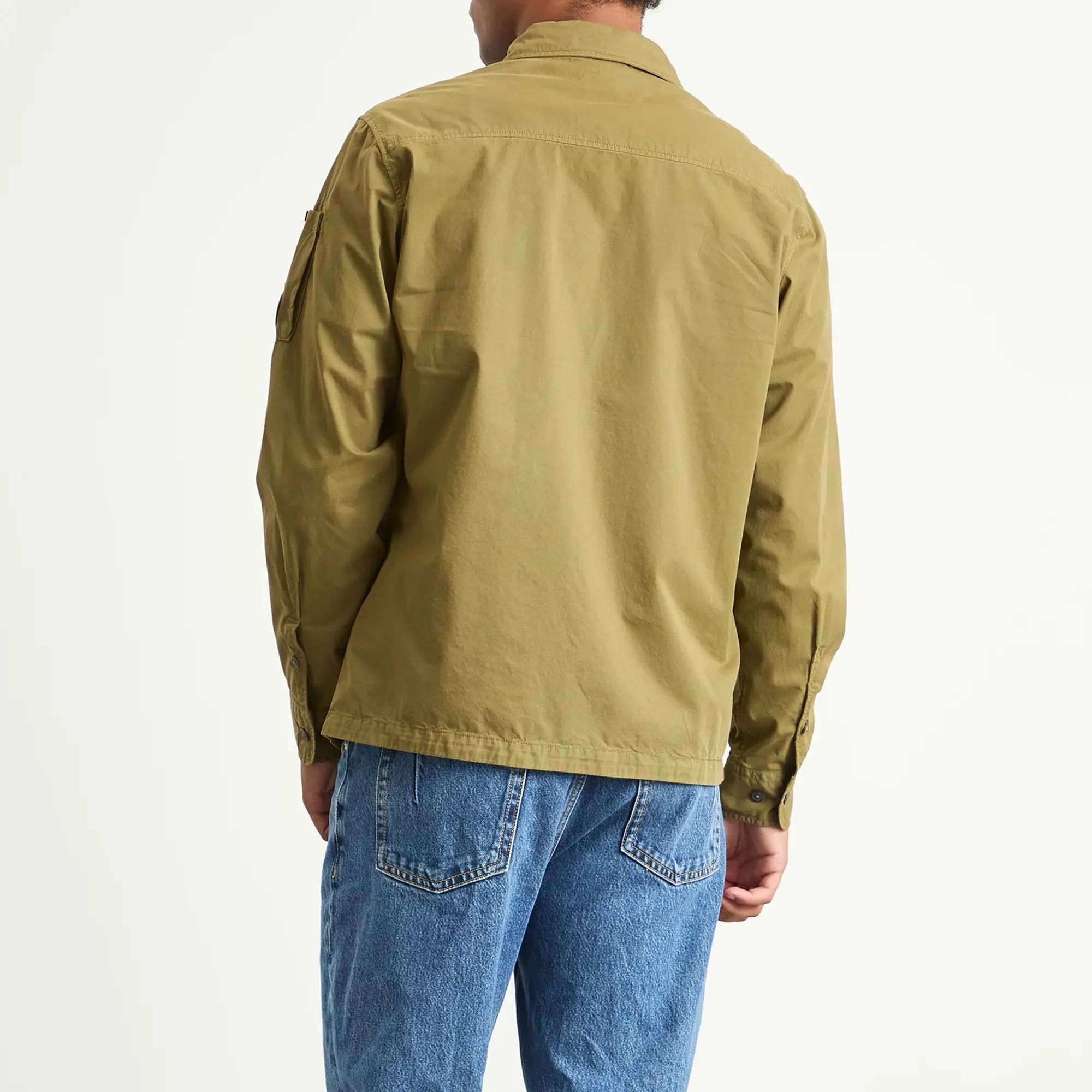 C.P. Company Men's Organic Gabardine Zip Overshirt Capers