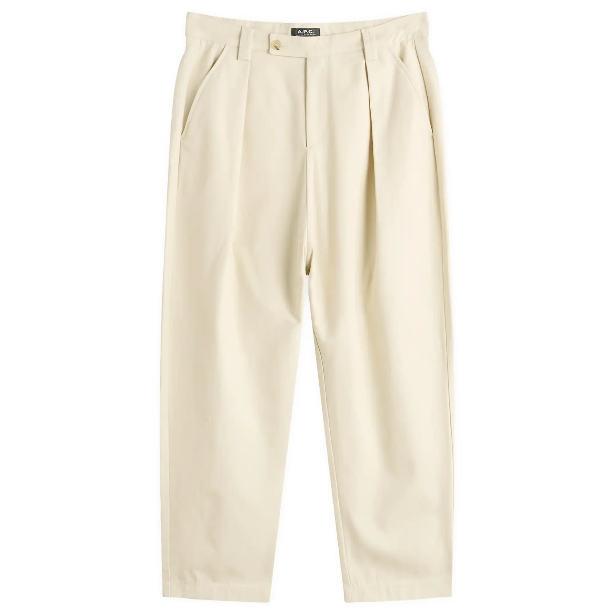 A.P.C. Men's Renato Pleated Trousers Mastic