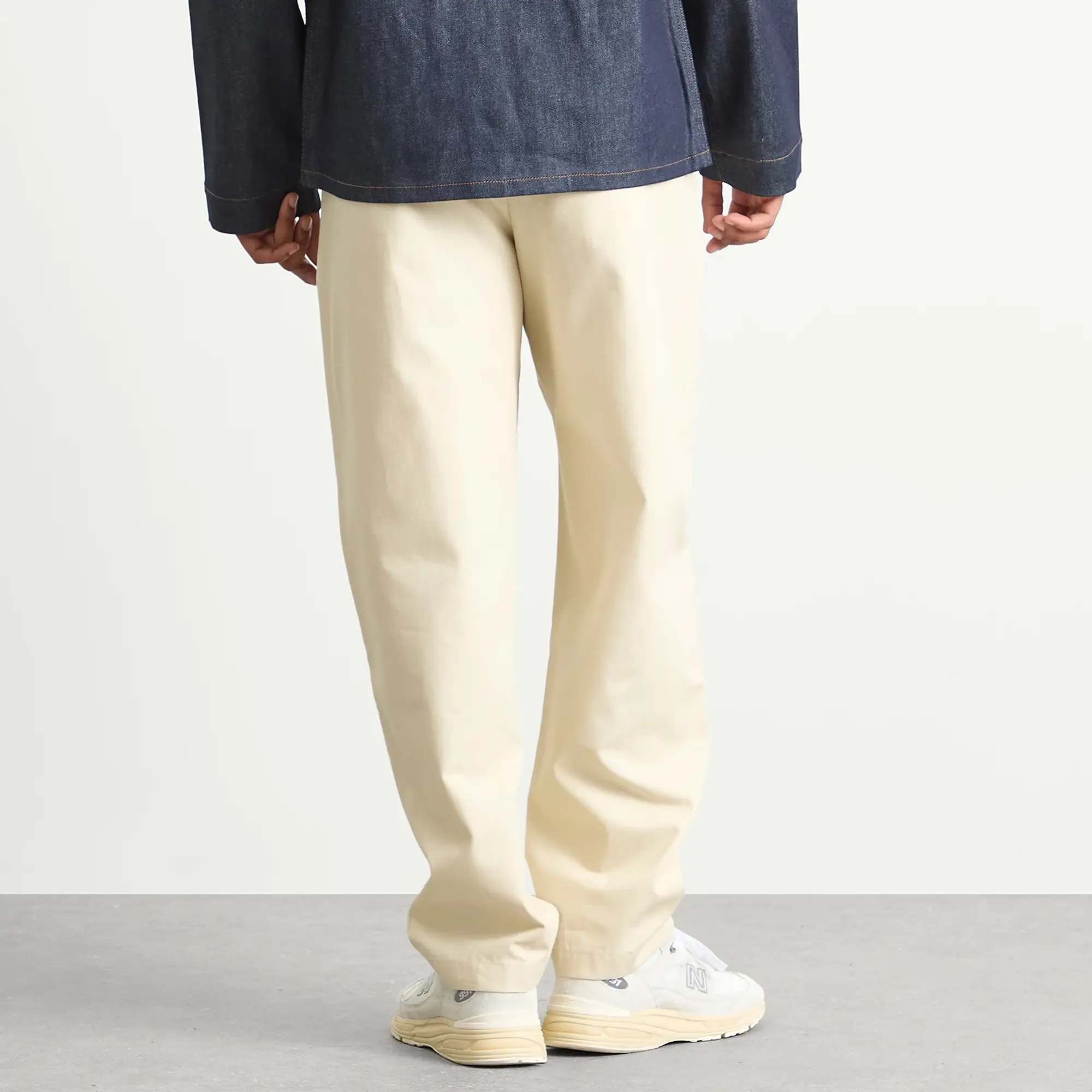 A.P.C. Men's Renato Pleated Trousers Mastic