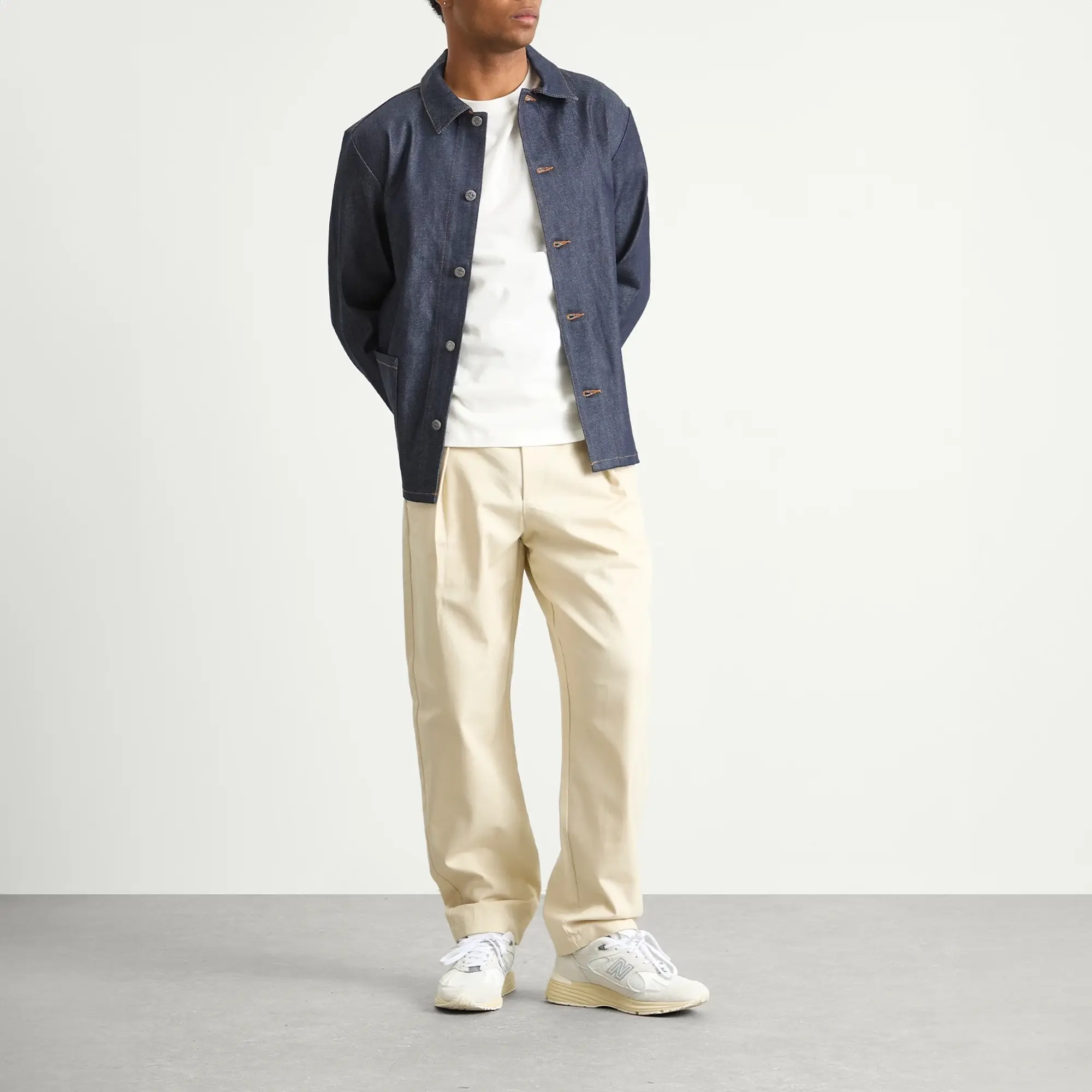 A.P.C. Men's Renato Pleated Trousers Mastic