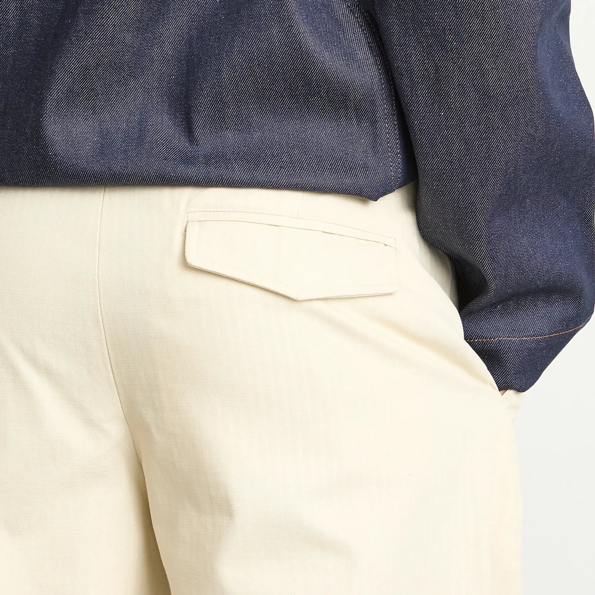 A.P.C. Men's Renato Pleated Trousers Mastic