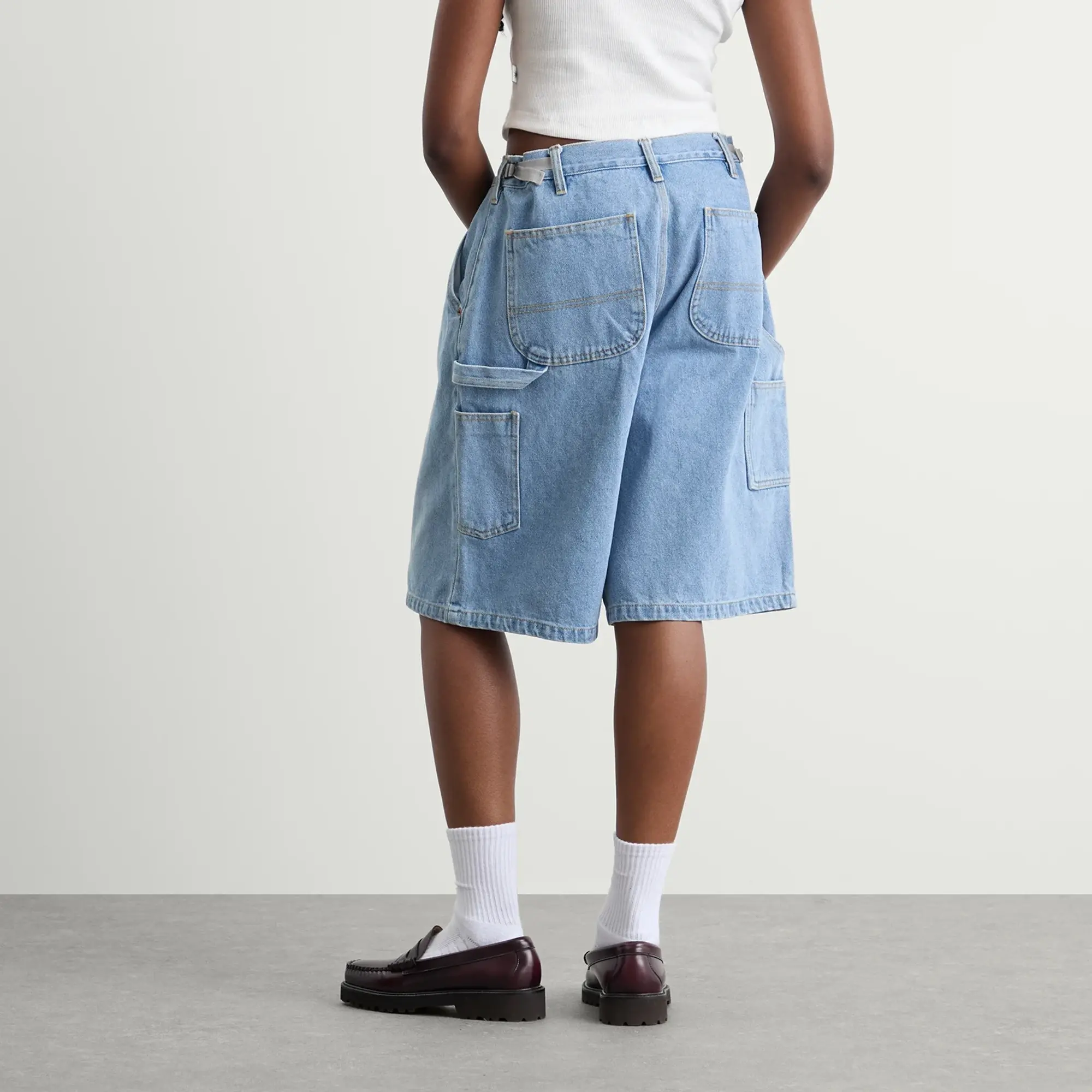 SUNDAYFRUITMARKET Women's Sunday Denim Shorts Blue