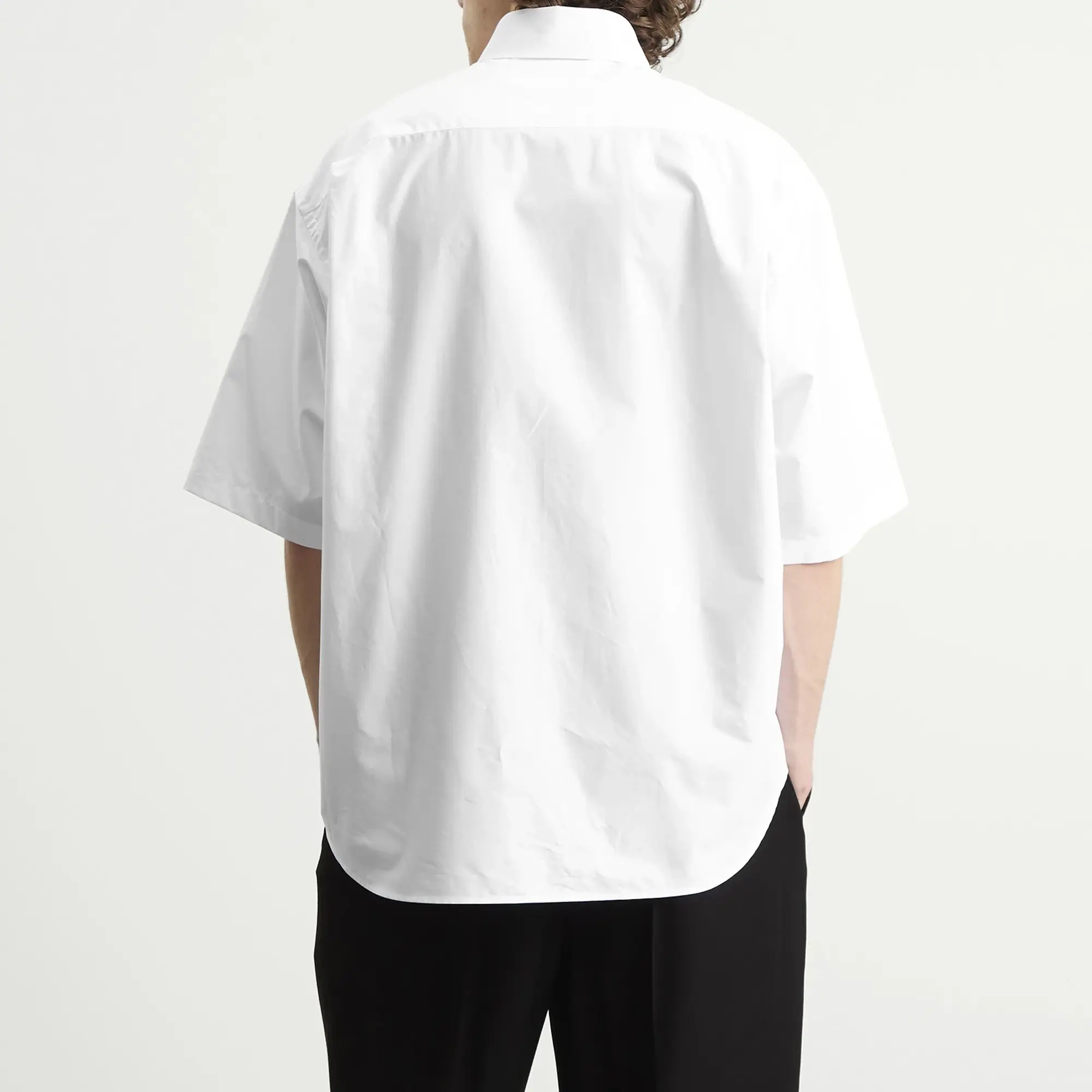 Balenciaga Men's Large Fit Shirt White