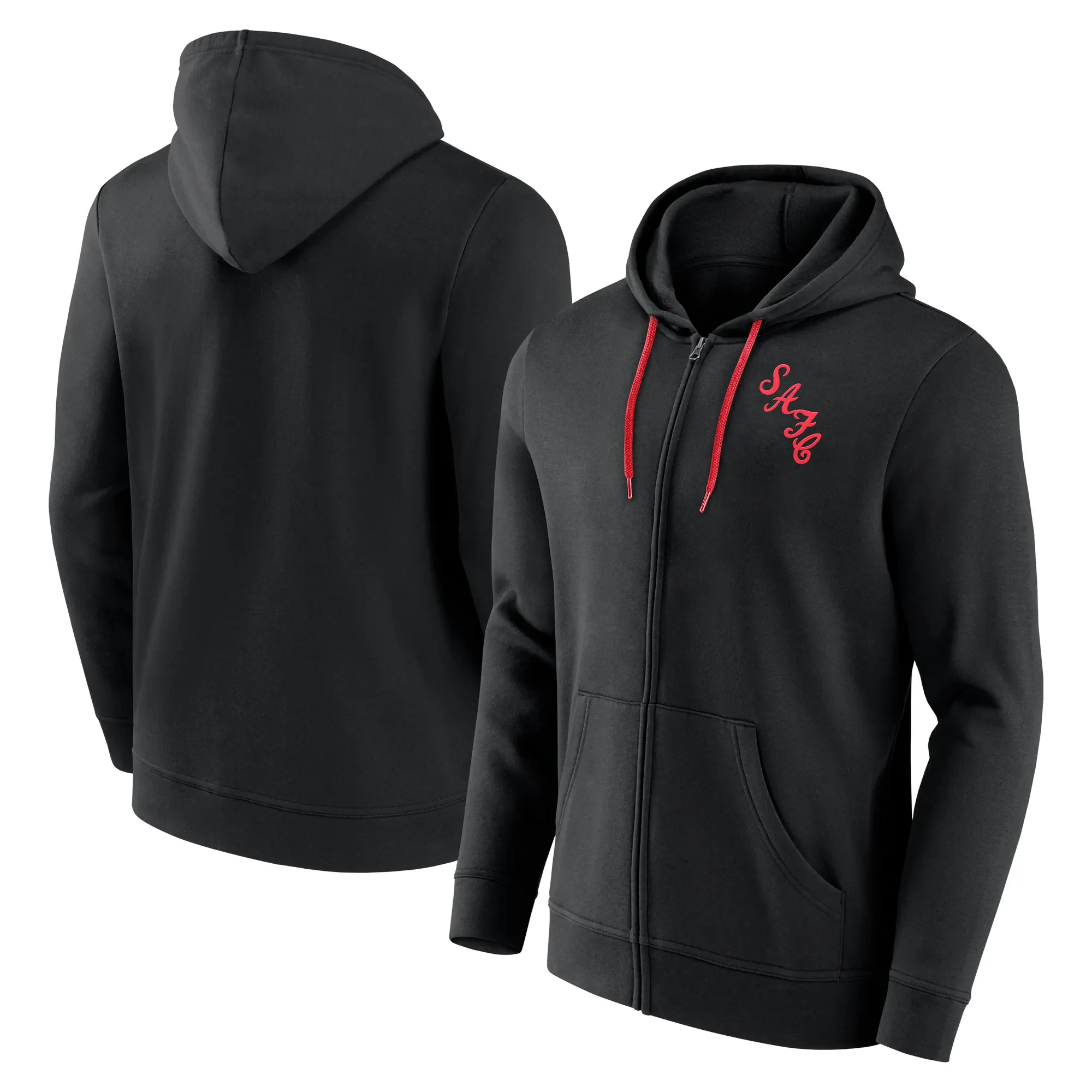 Sunderland Essentials Small Crest Full Zip Hoodie - Black - Mens