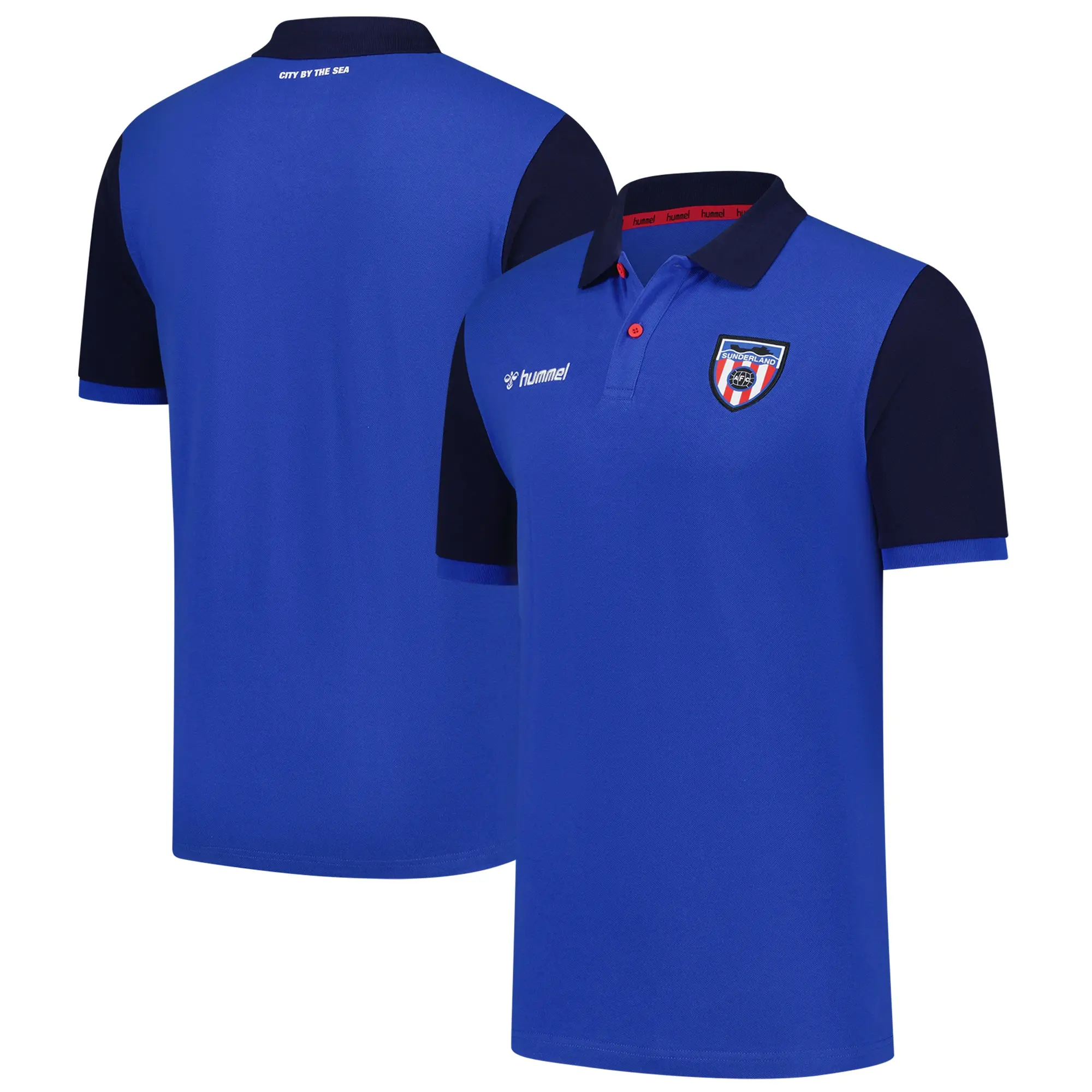 Sunderland Hummel Away Polo Shirt - Blue