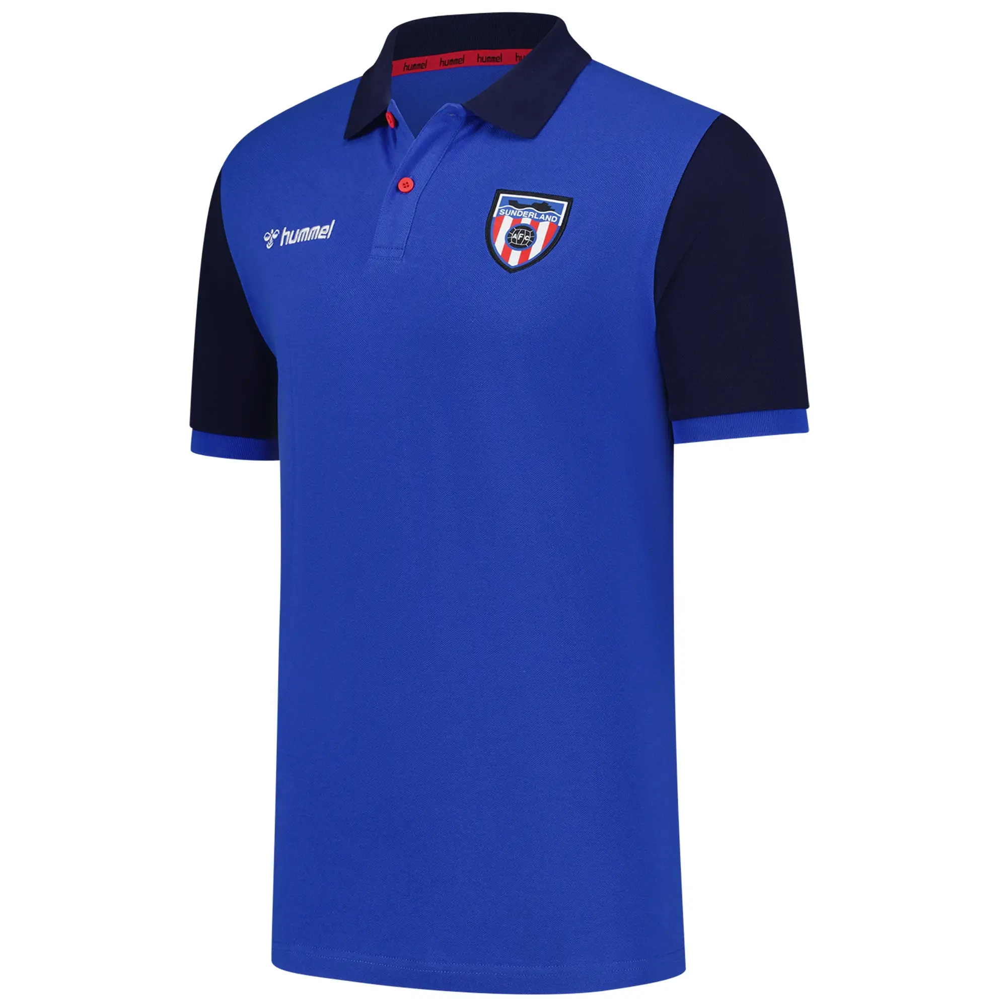 Sunderland Hummel Away Polo Shirt - Blue
