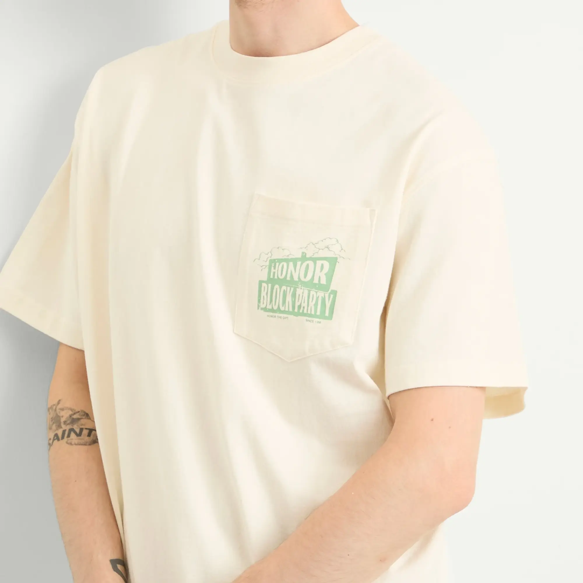 Honor the Gift Men's 88 Block T-Shirt Bone