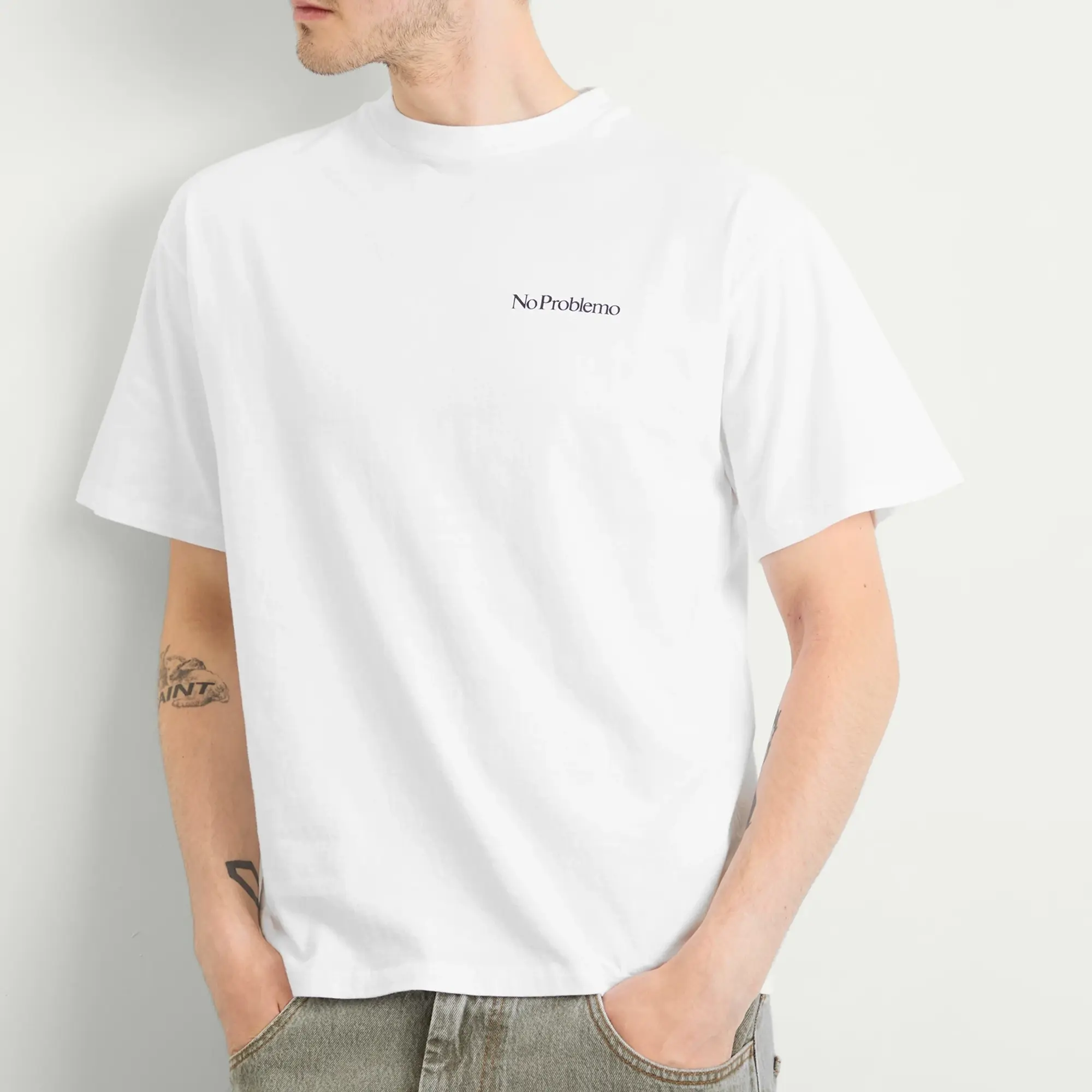 No Problemo Men's Spaced Out T-Shirt White