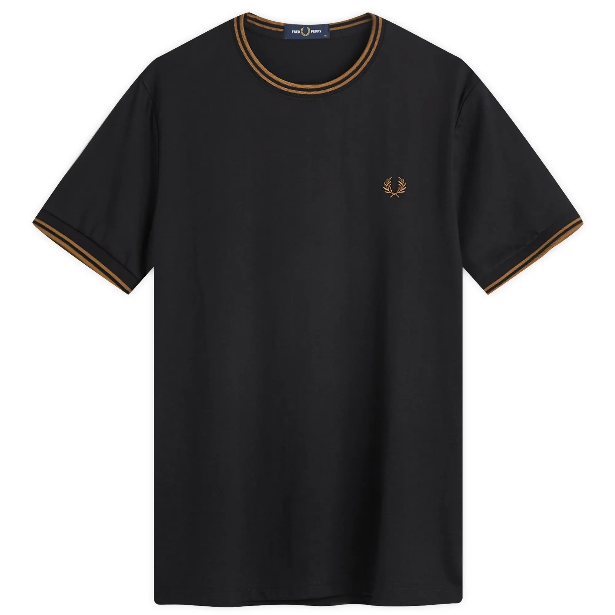 Fred Perry Men's Twin Tipped T-Shirt Whiskybrown/Ecru