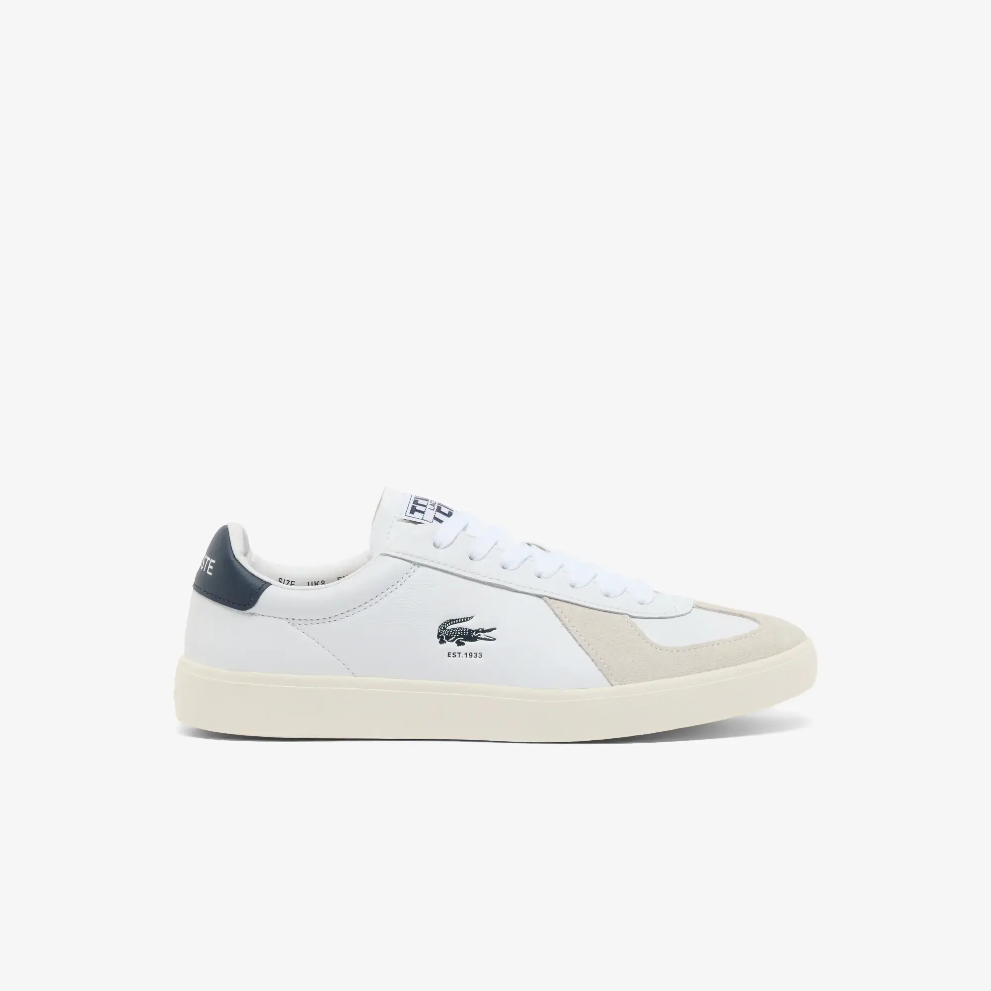 Lacoste Men's Baseshot Pro Leather Sneakers - White & Navy