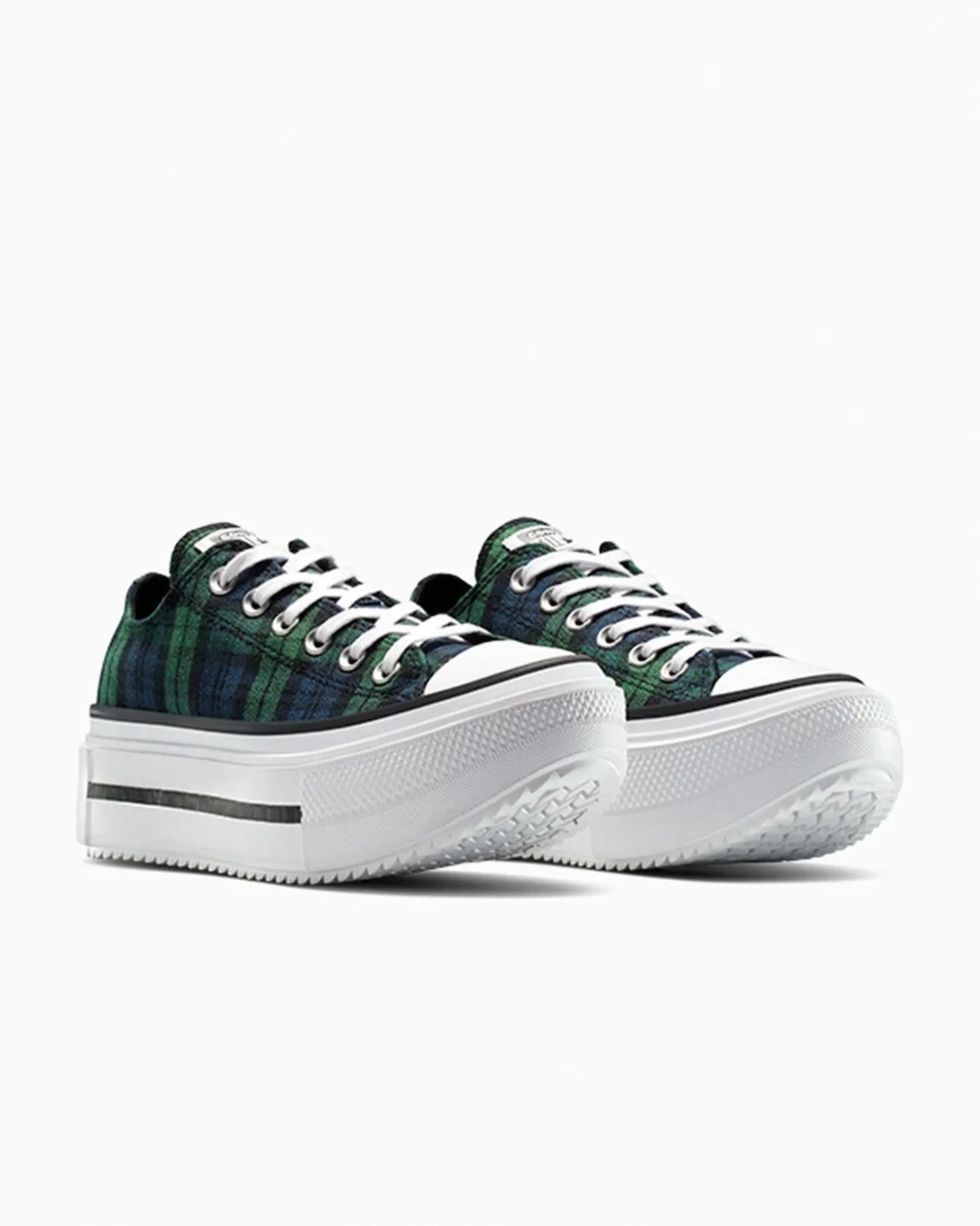 Converse Chuck Taylor All Star Lift Double Stack Platform Plaid - 