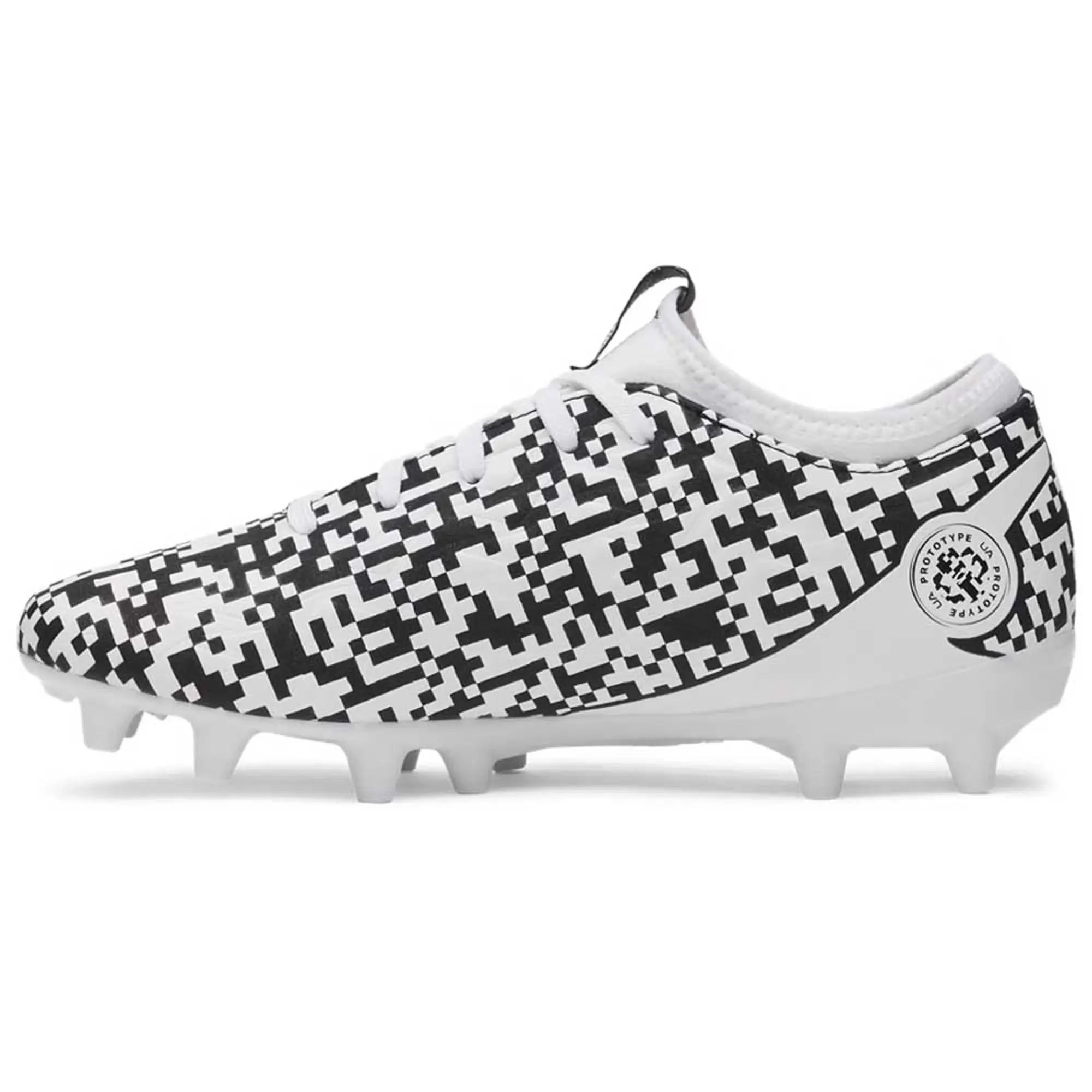 Under Armour  Magnetico Select 5 FG Jr. Boys' Soccer Cleats Black / White / Black 4