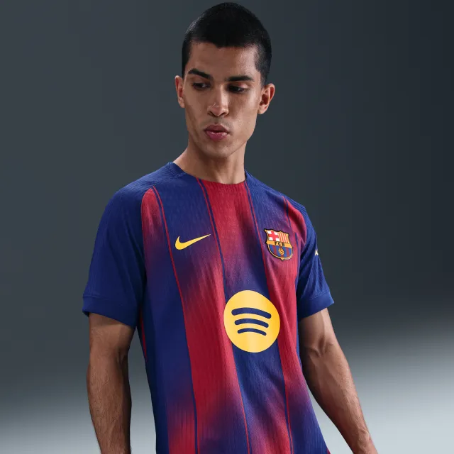 Nike Barcelona Mens SS Player Issue Home Champions League Shirt