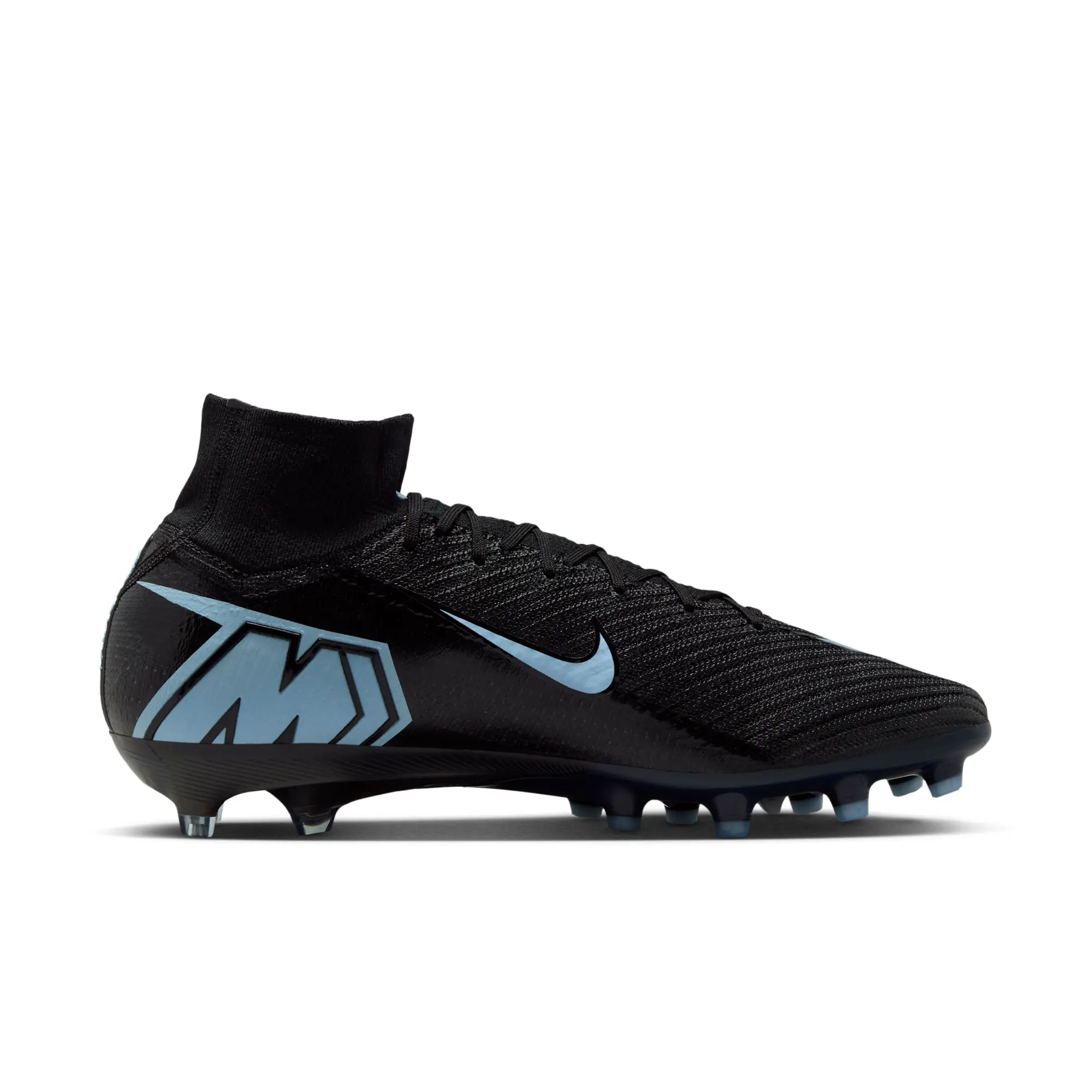 Nike Mercurial Superfly 10 Elite Artificial-Grass High-Top Football Boot - Black