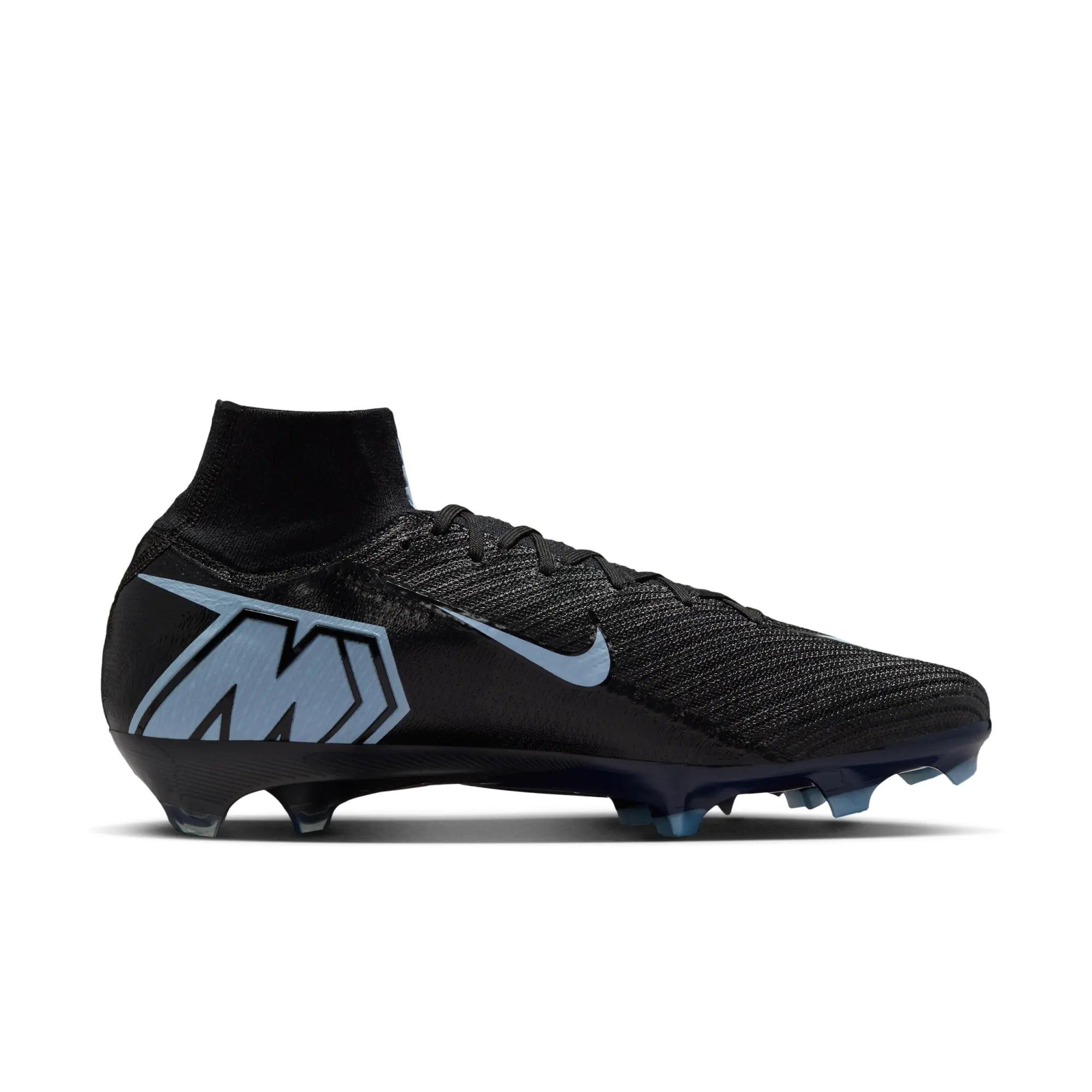Nike Mercurial Superfly 10 Elite Firm-Ground High-Top Football Boot - Black - Recycled Content Minimum