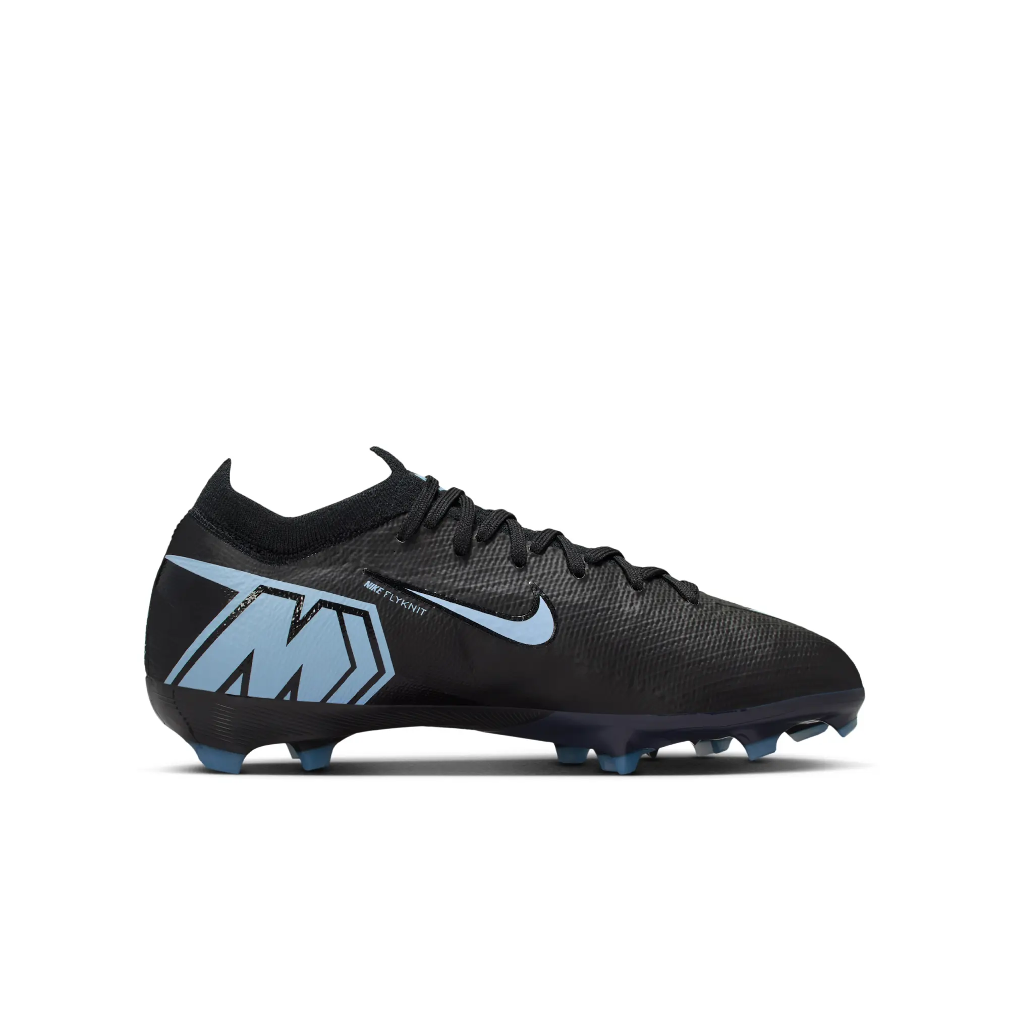 Nike Jr. Mercurial Vapor 16 Pro Younger/Older Kids' Firm-Ground Low-Top Football Boot - Black - Recycled Content Minimum