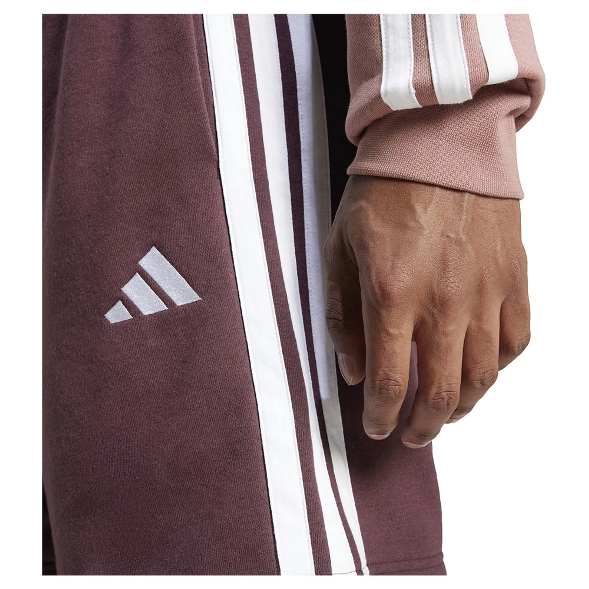 Adidas Essential 3 Stripes French Terry Shorts