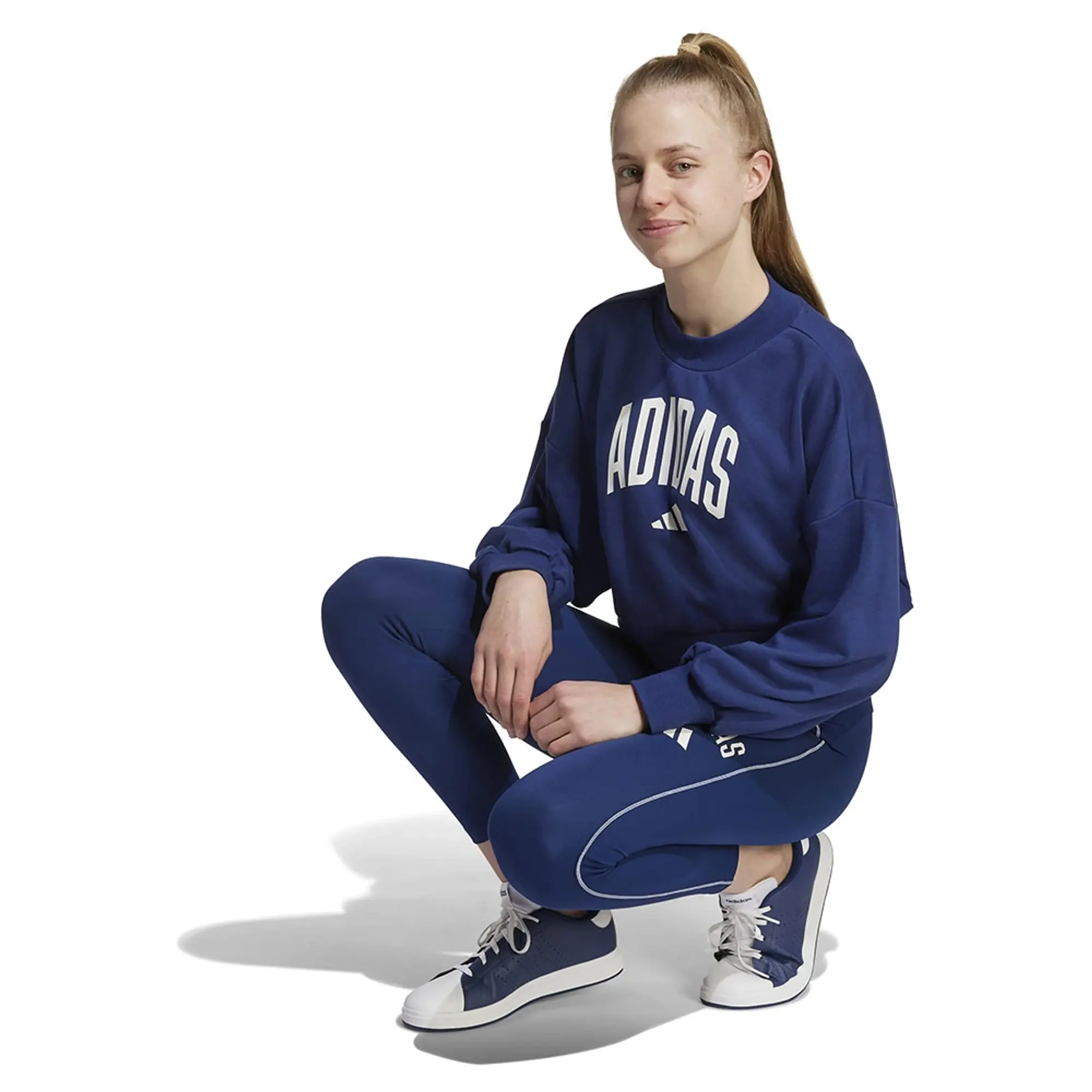 Adidas Seasonals Essentials Collegiate Typography Crewneck Sweatshirt