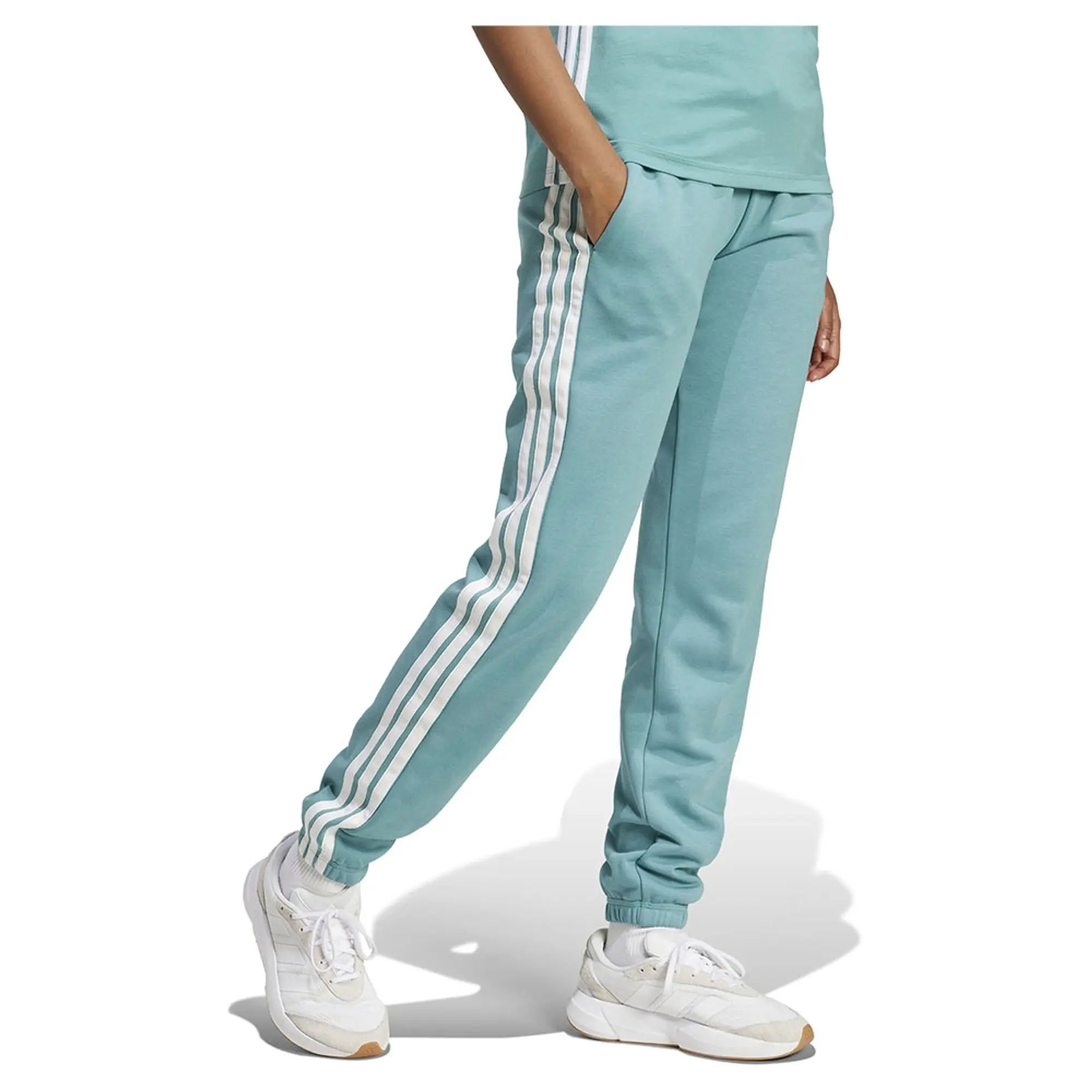 Adidas Essentials 3 Stripes French Terry Cuffed Joggers