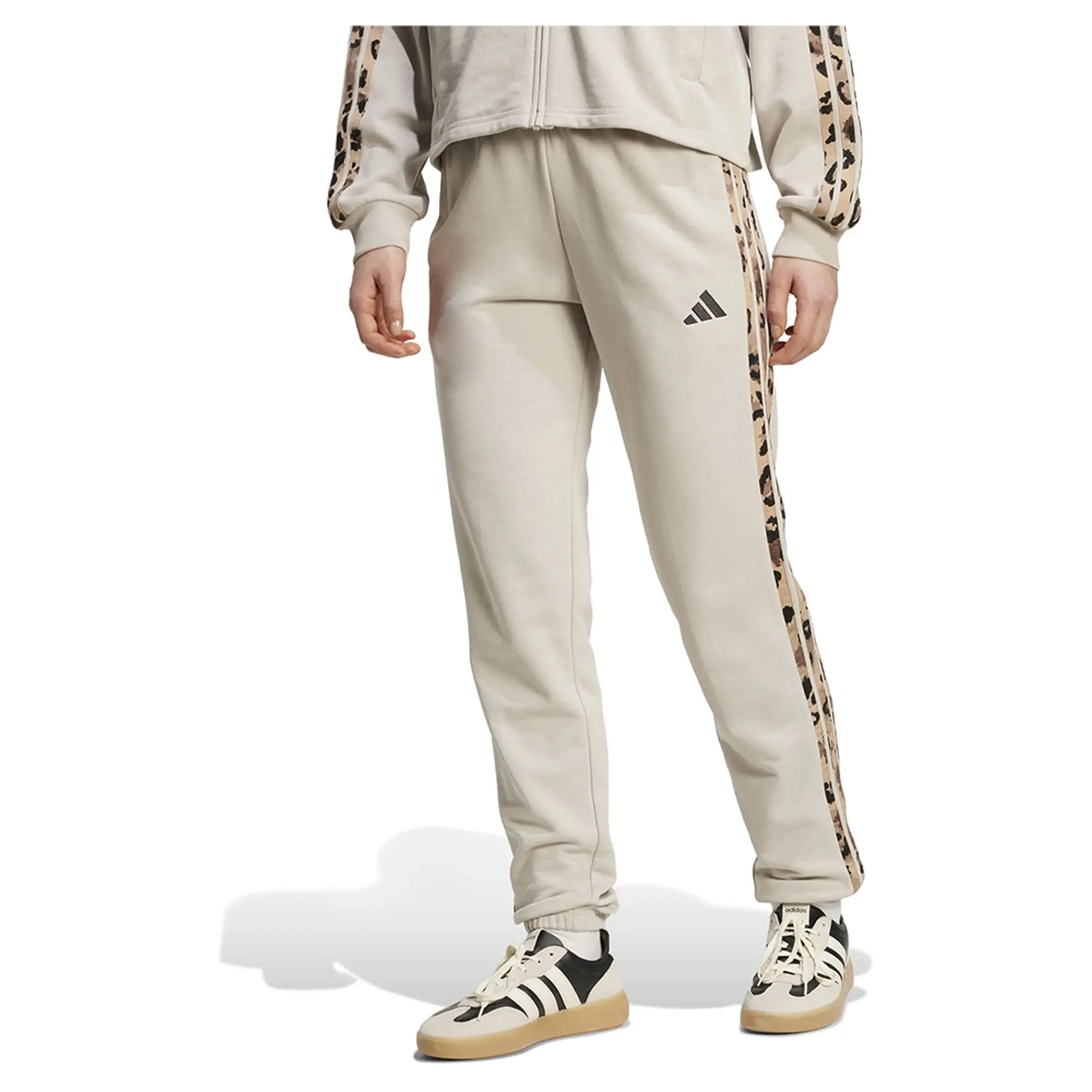 Adidas Essentials Animal Print 3 Stripes Joggers