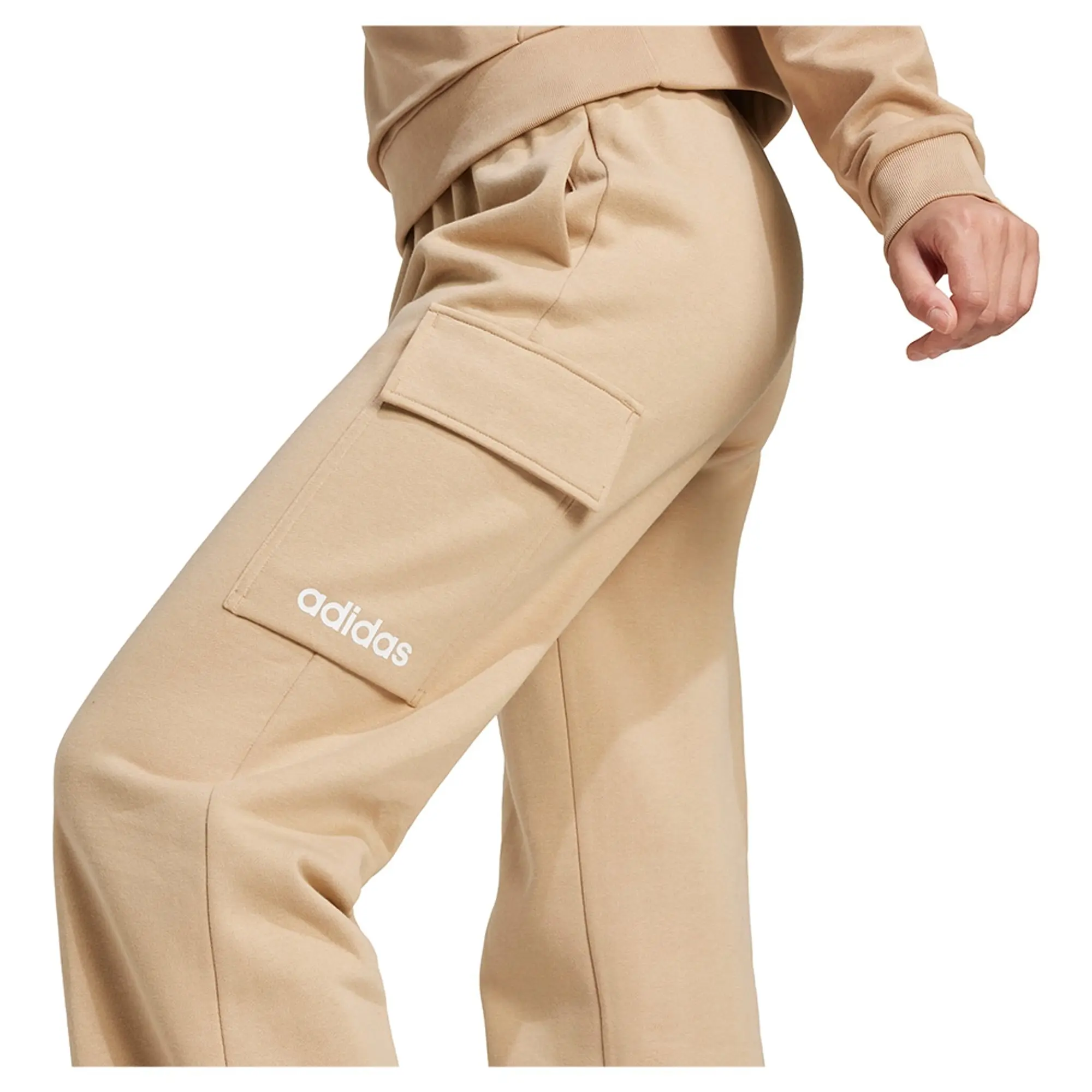 Adidas Essentials Linear Fleece Cargo Joggers