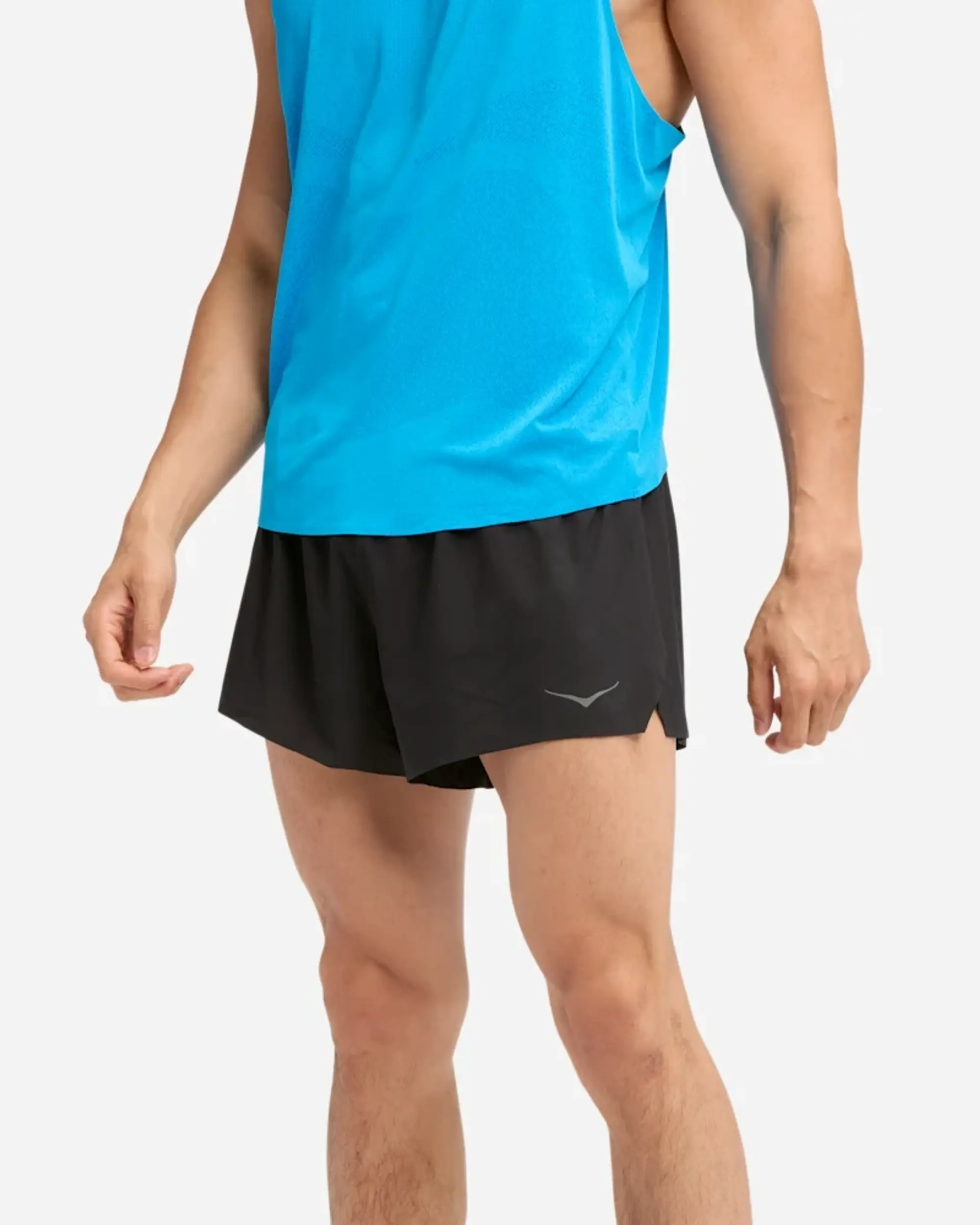 Hoka Men's Race Day Split Short In Black