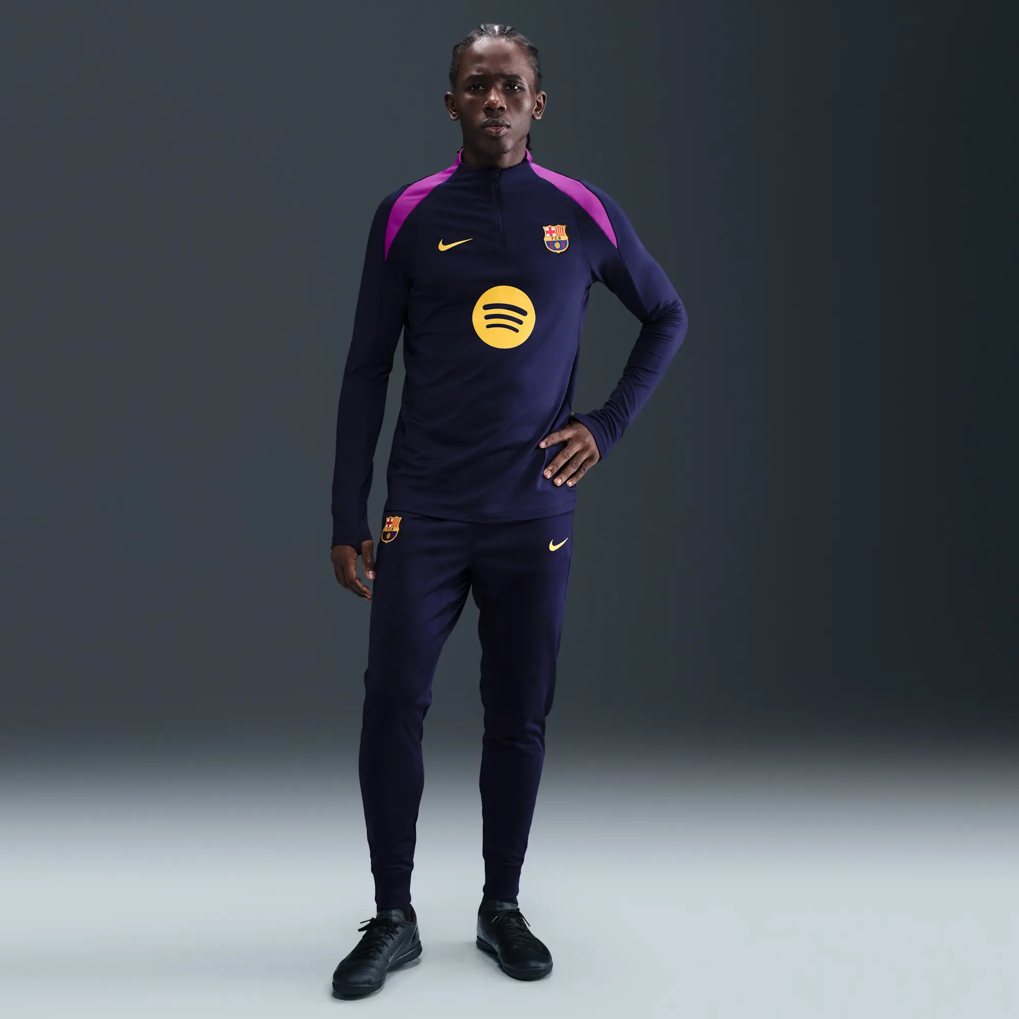 F.C. Barcelona Strike Men's Nike Dri-FIT Football Drill Top - Imperial Purple - Sustainable Materials