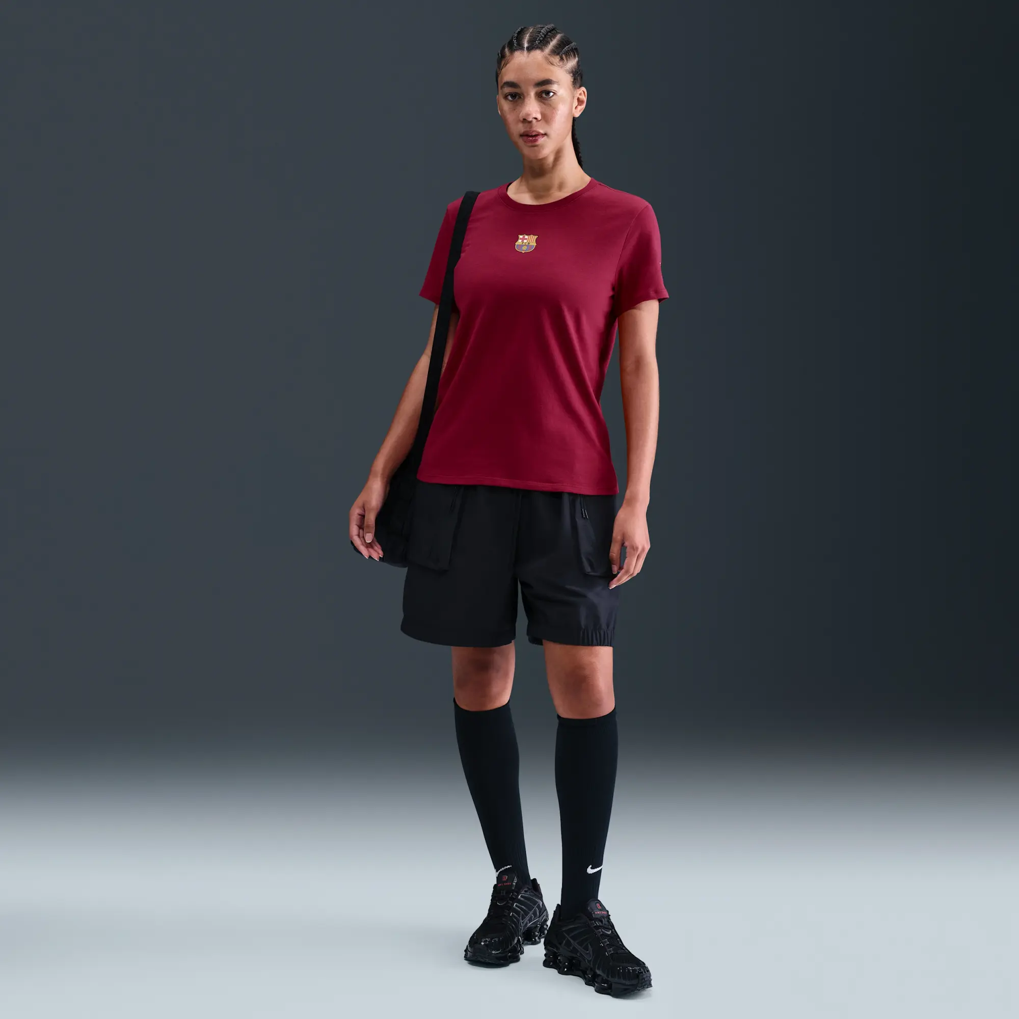 F.C. Barcelona Women's Nike Football T-Shirt - Noble Red