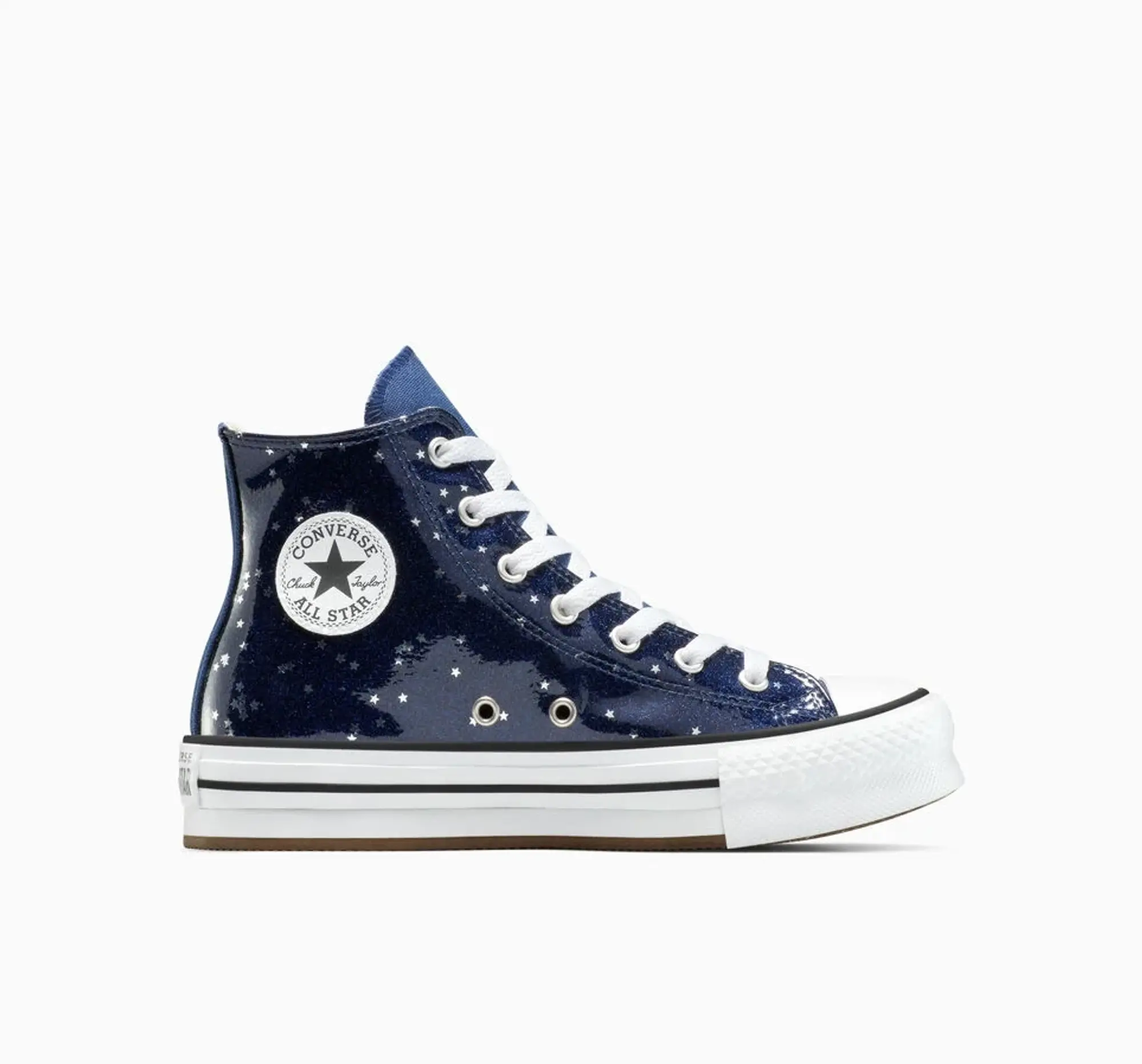 Converse Chuck Taylor All Star EVA Lift Glitter Platform - Navy, White