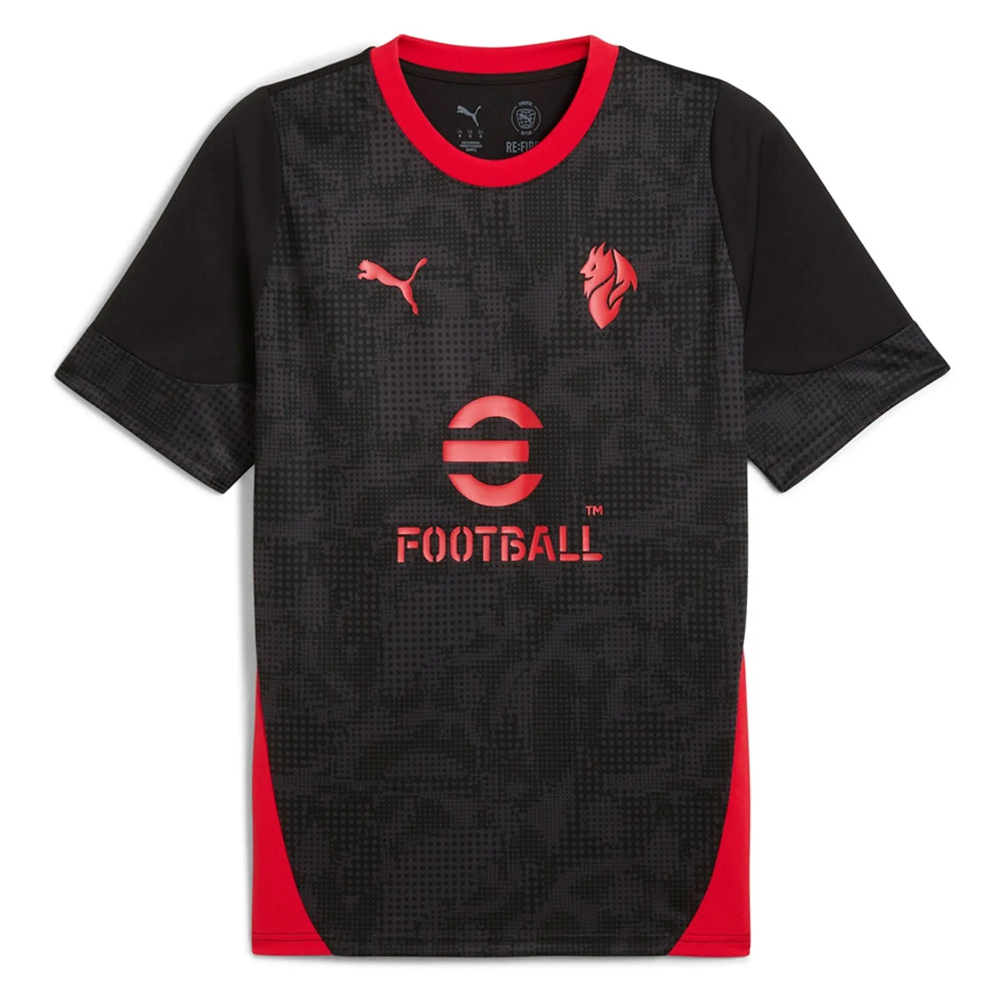 PUMA AC Milan Training Jersey Men, Black/For All Time Red, size 3XL