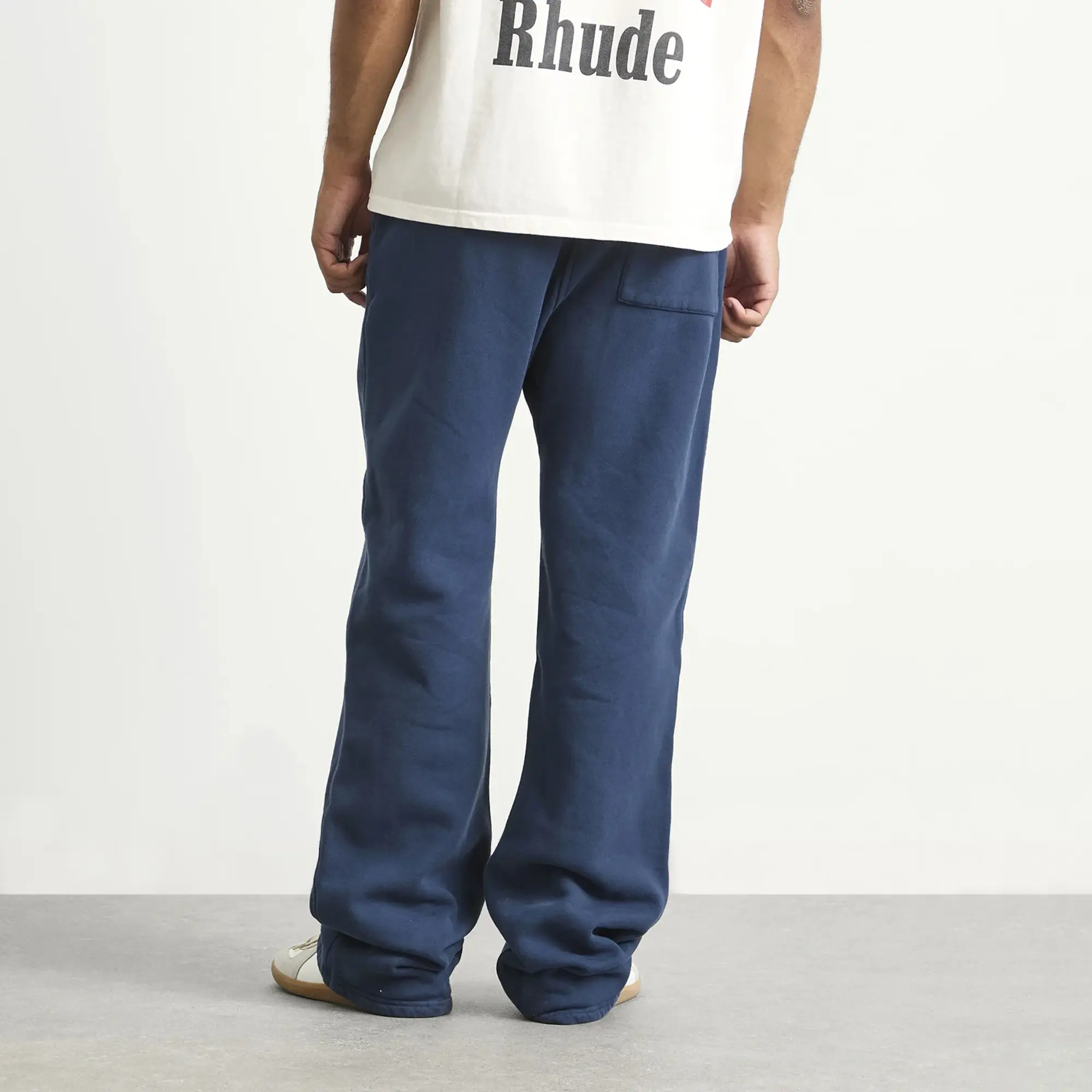 Rhude Men's Classique Sweat Pants Navy/Yellow