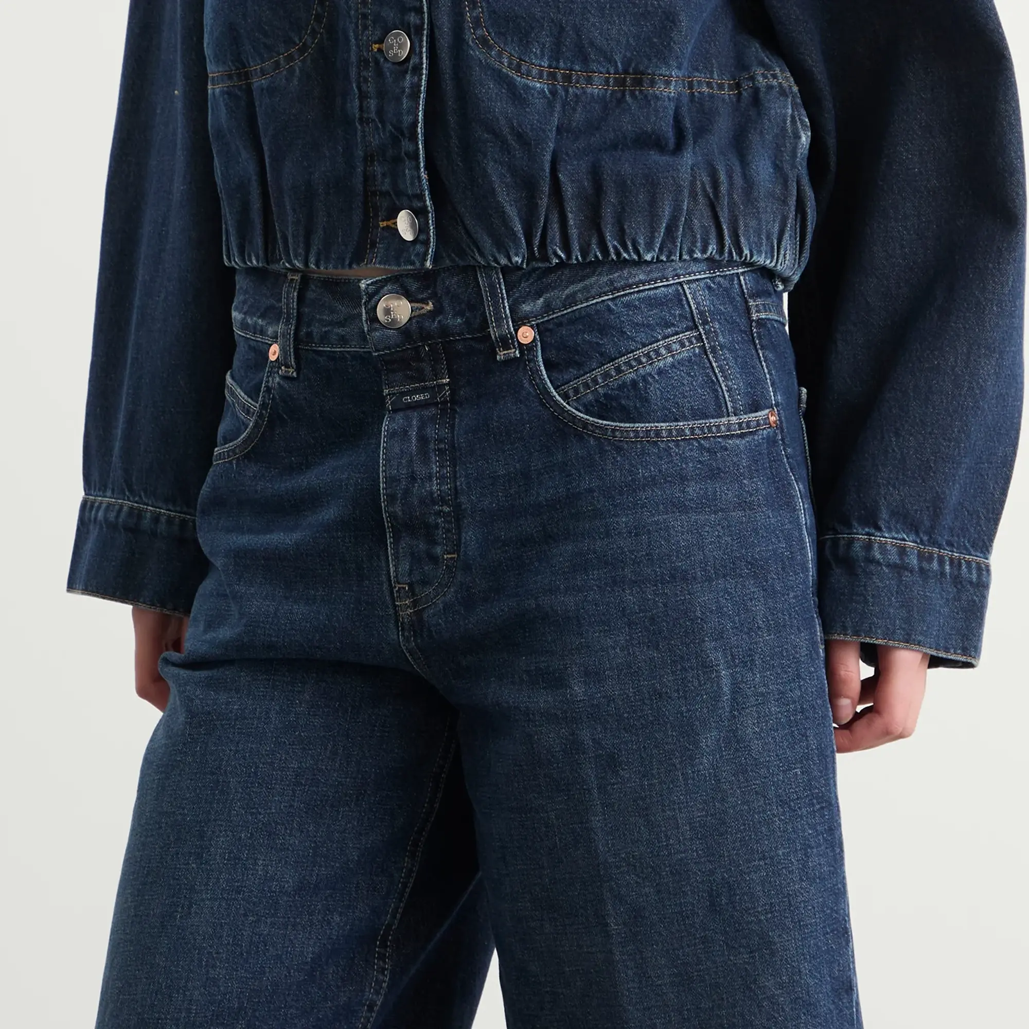Closed Women's Rigid Denim Shorts Dark Blue