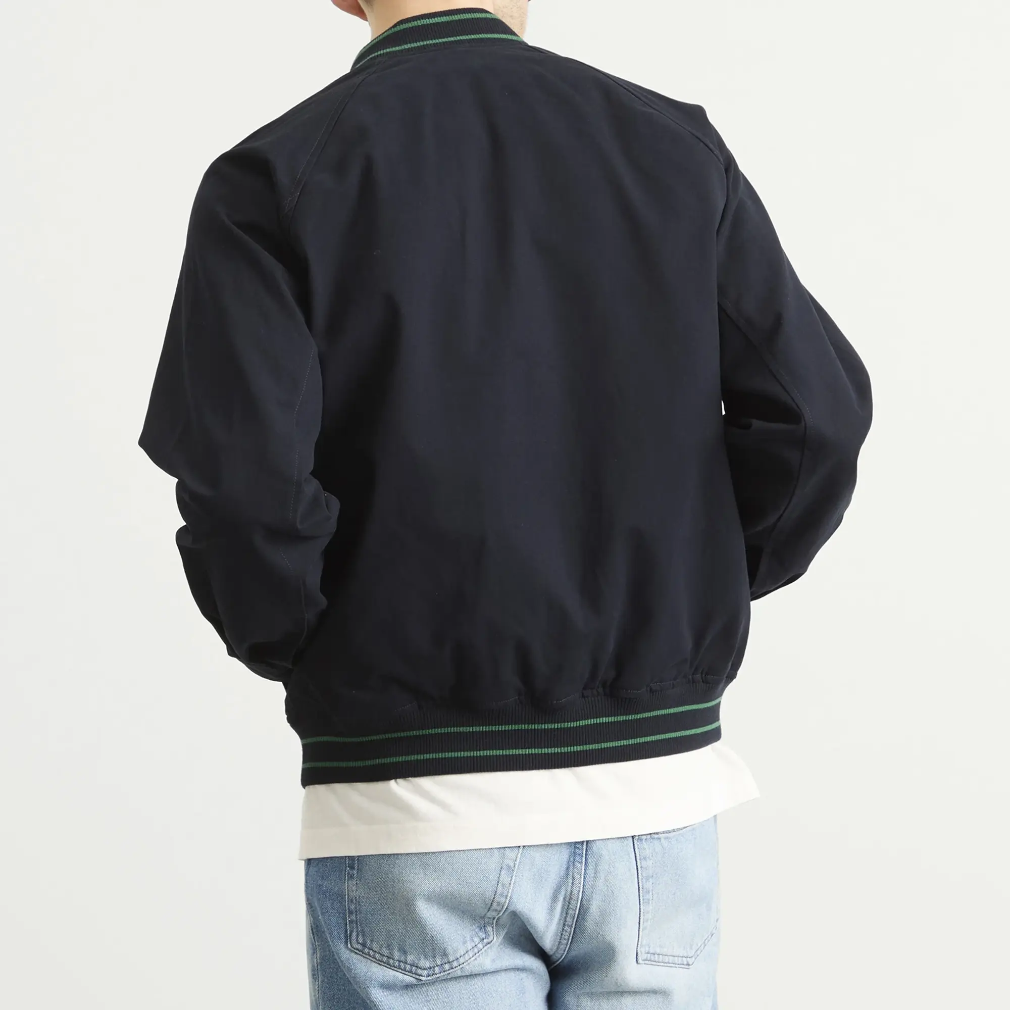 Fred Perry Men's Tennis Badge Bomber Jacket Navy