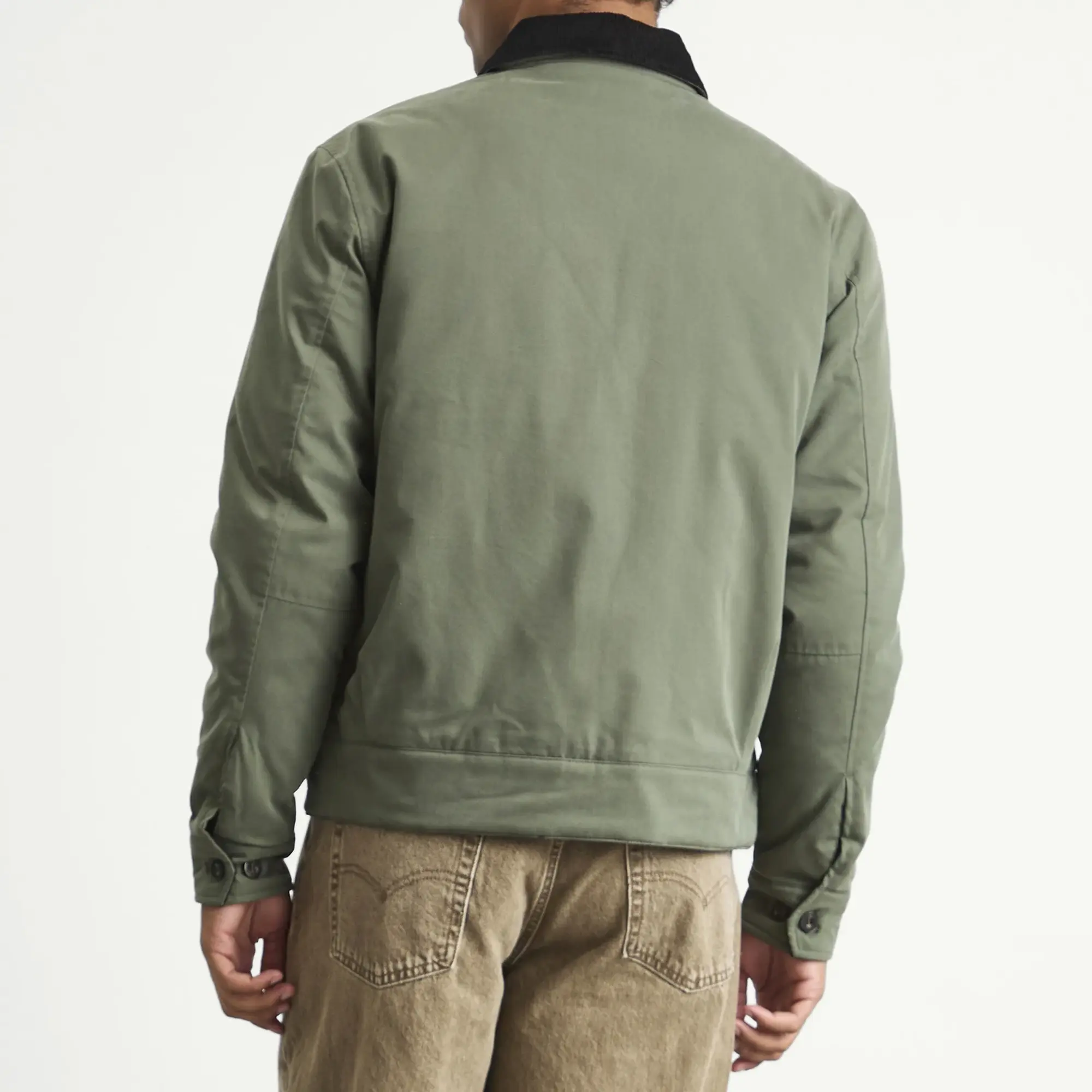 Fred Perry Men's Cotton Caban Jacket Laurel W Grn