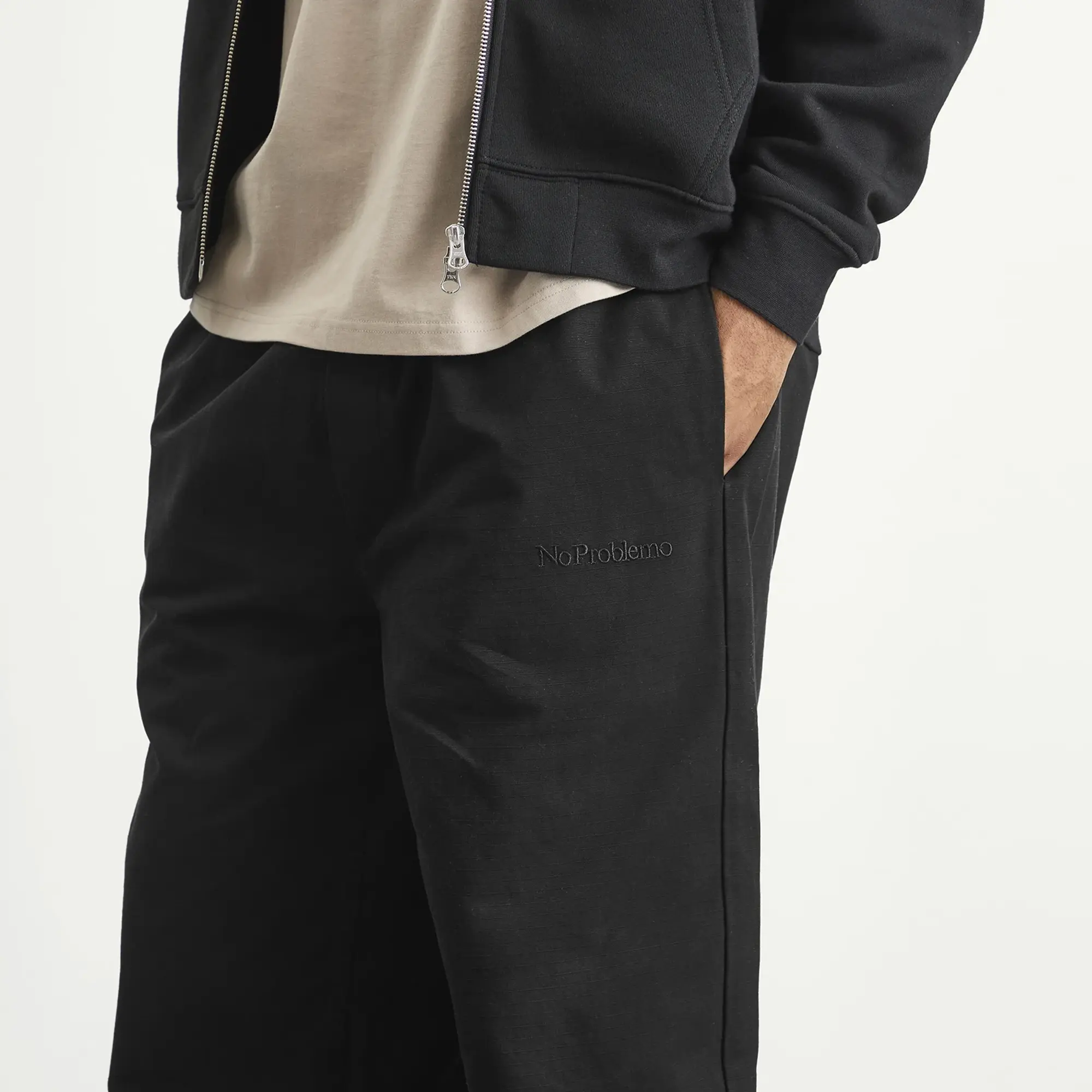 No Problemo Men's Mini Problemo Ripstop Work Pant Black