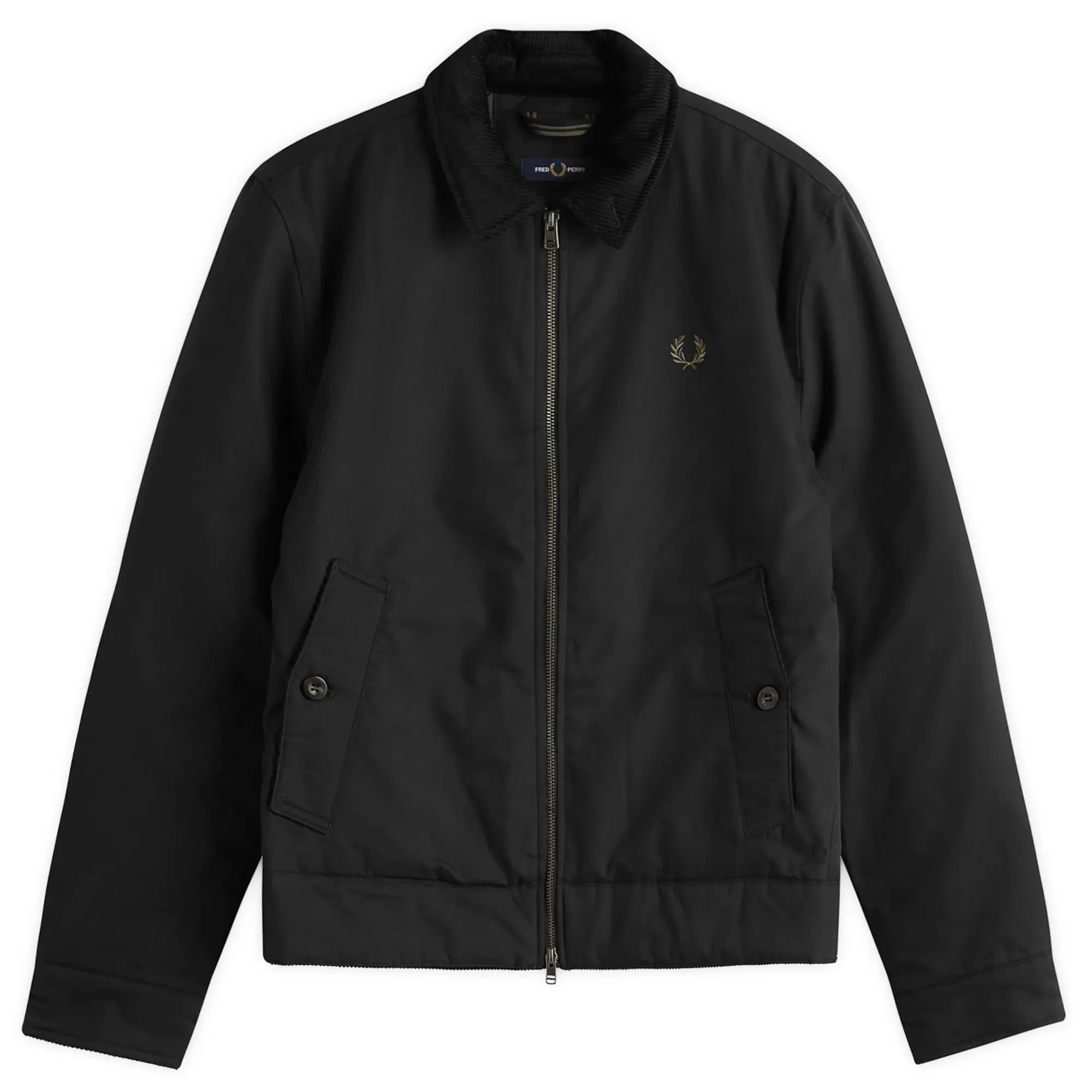 Fred Perry Men's Cotton Caban Jacket Black