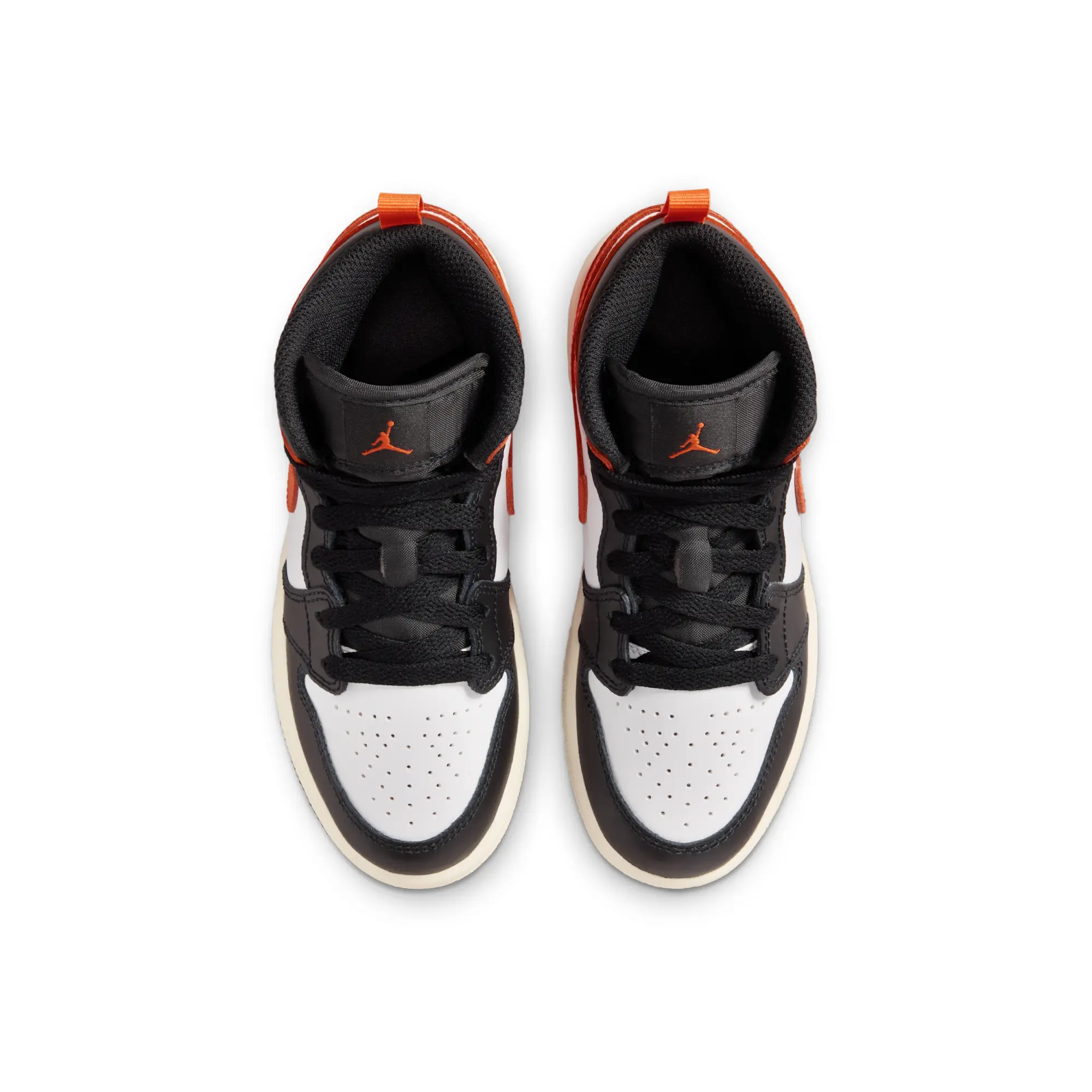 Nike Jordan 1 Mid Younger Kids' Shoes - Orange