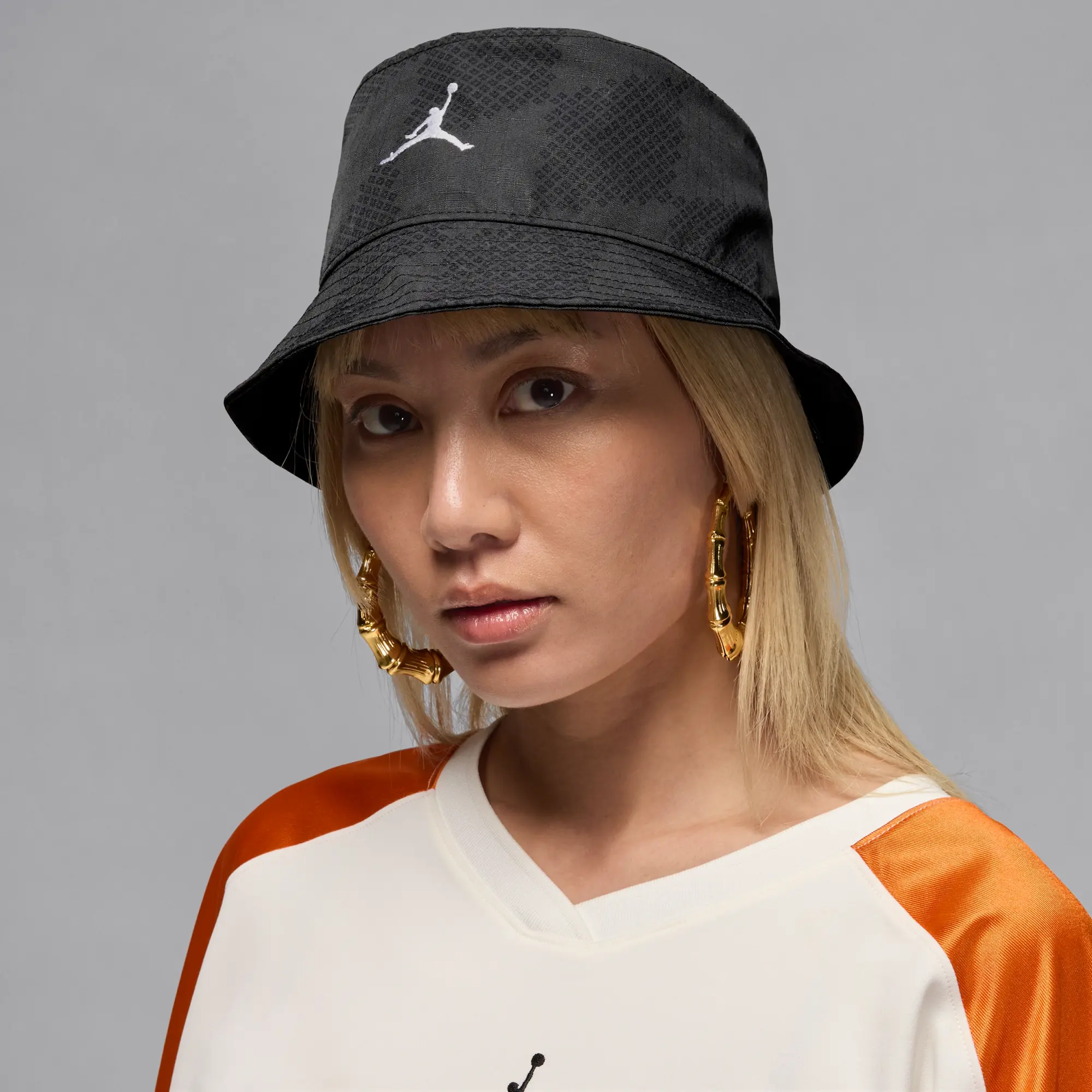Nike Jordan Apex Printed Bucket Hat - Black - Polyester