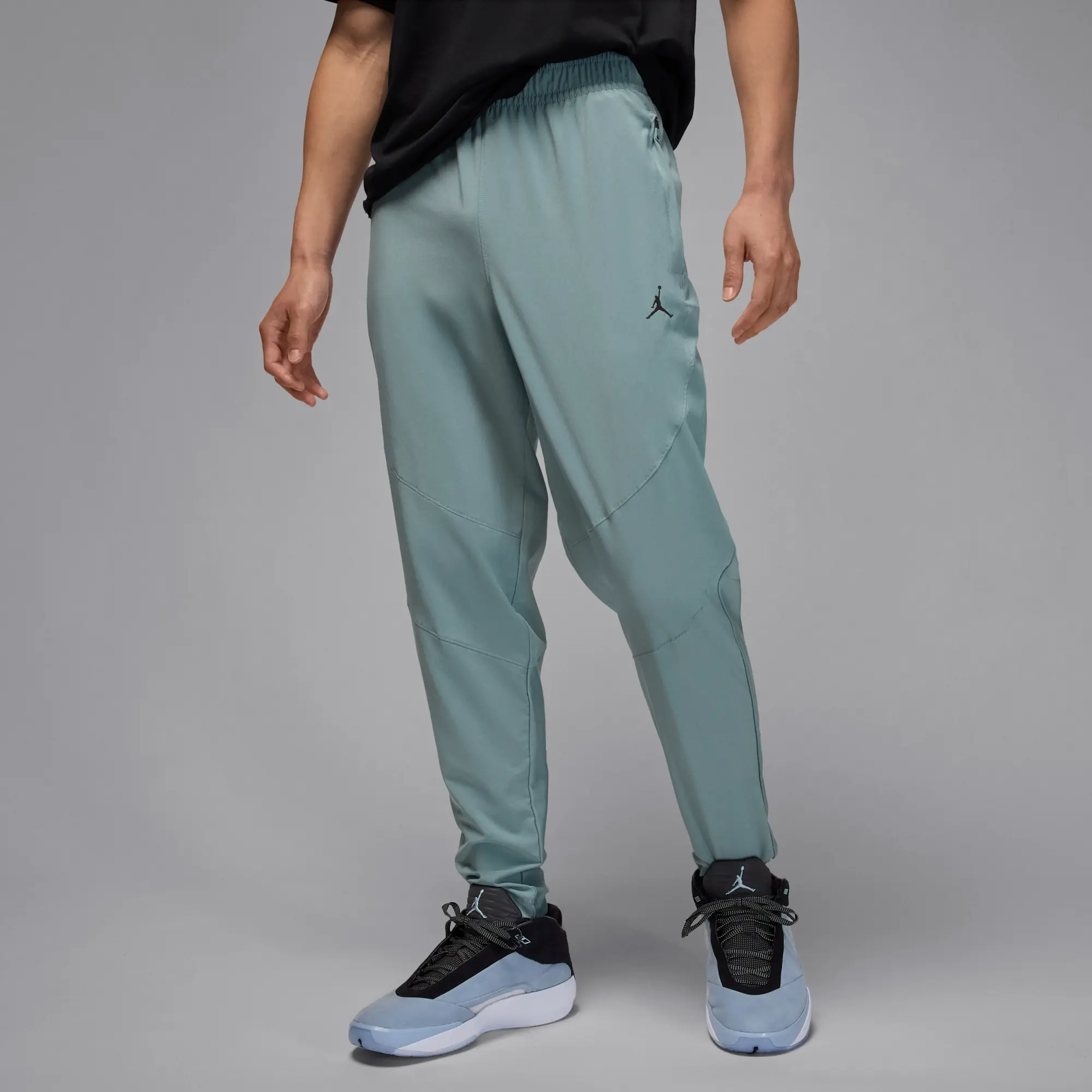 Nike Jordan Sport Men's Dri-FIT Woven Trousers - Grey - Polyester
