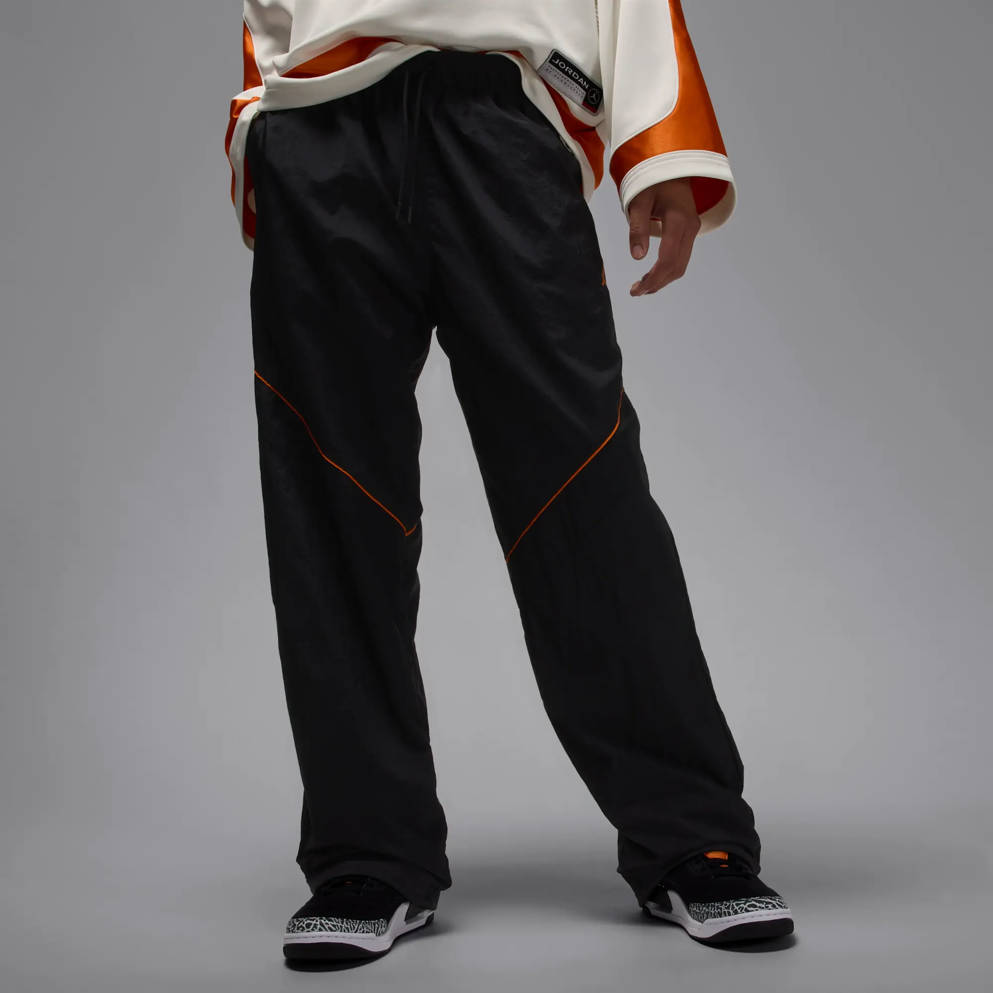 Nike Jordan Brooklyn Men's Draft Trousers - Black - Nylon