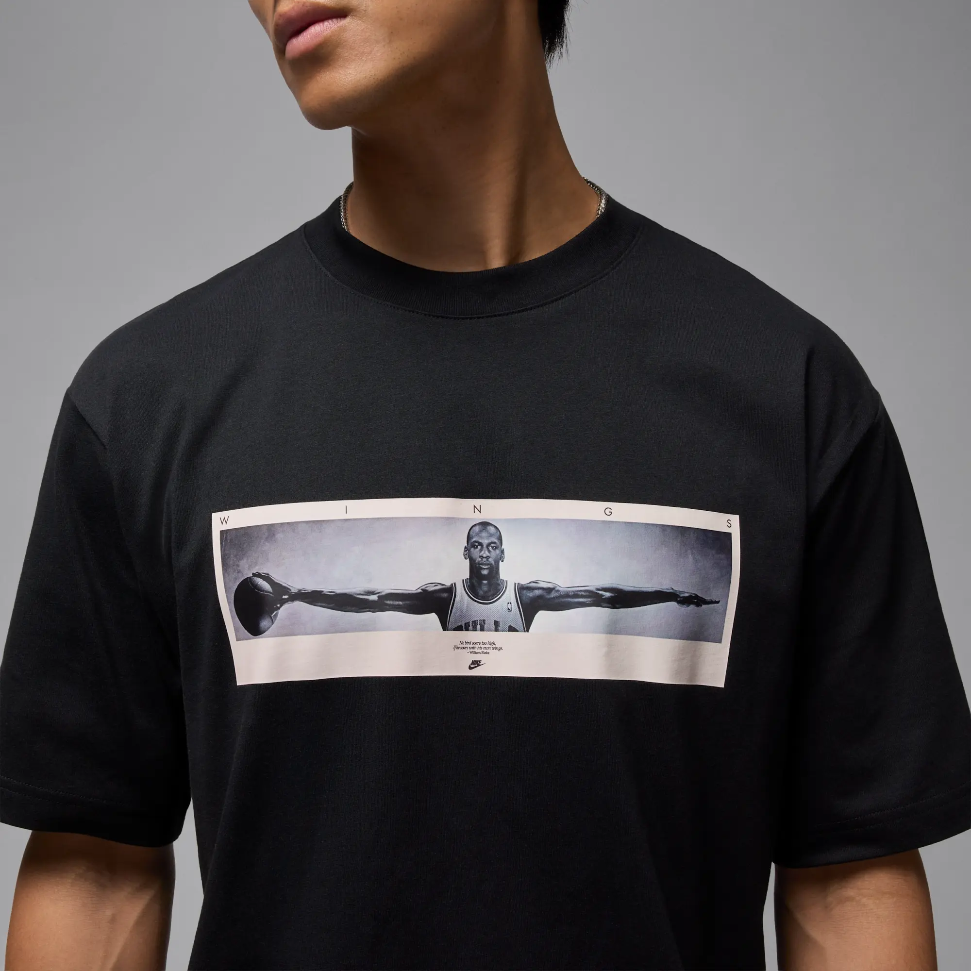 Nike Jordan Men's Photo T-Shirt - Black - Cotton